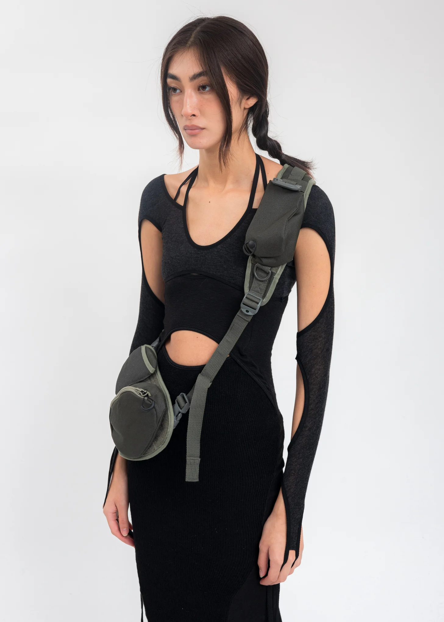 Khaki Convertible Cross Bag - Image 3