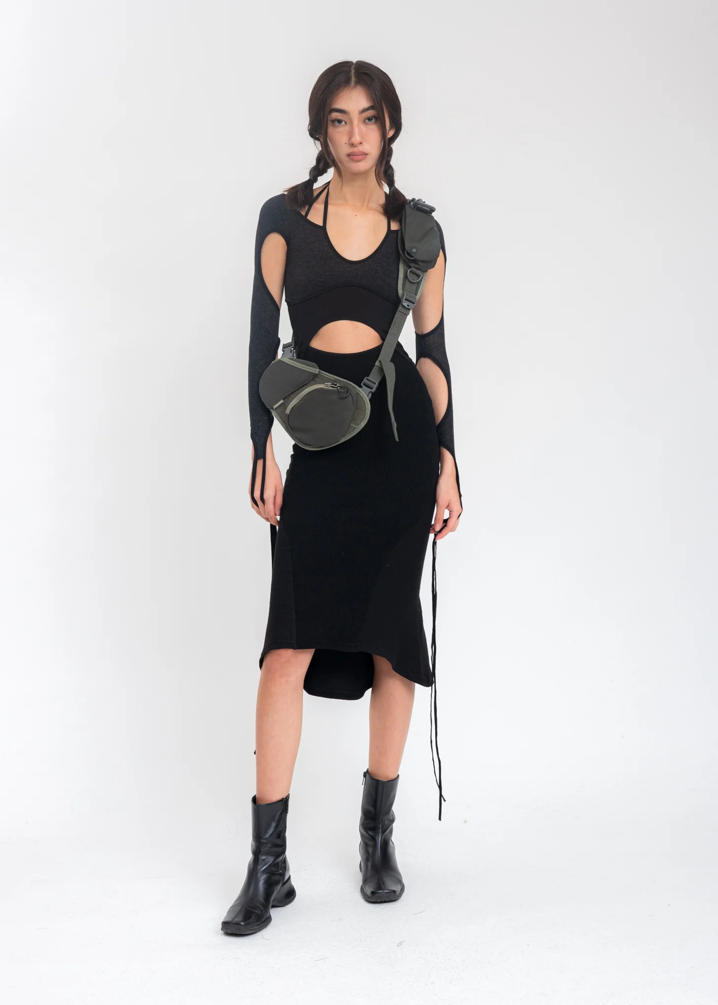 Khaki Convertible Cross Bag - Image 5