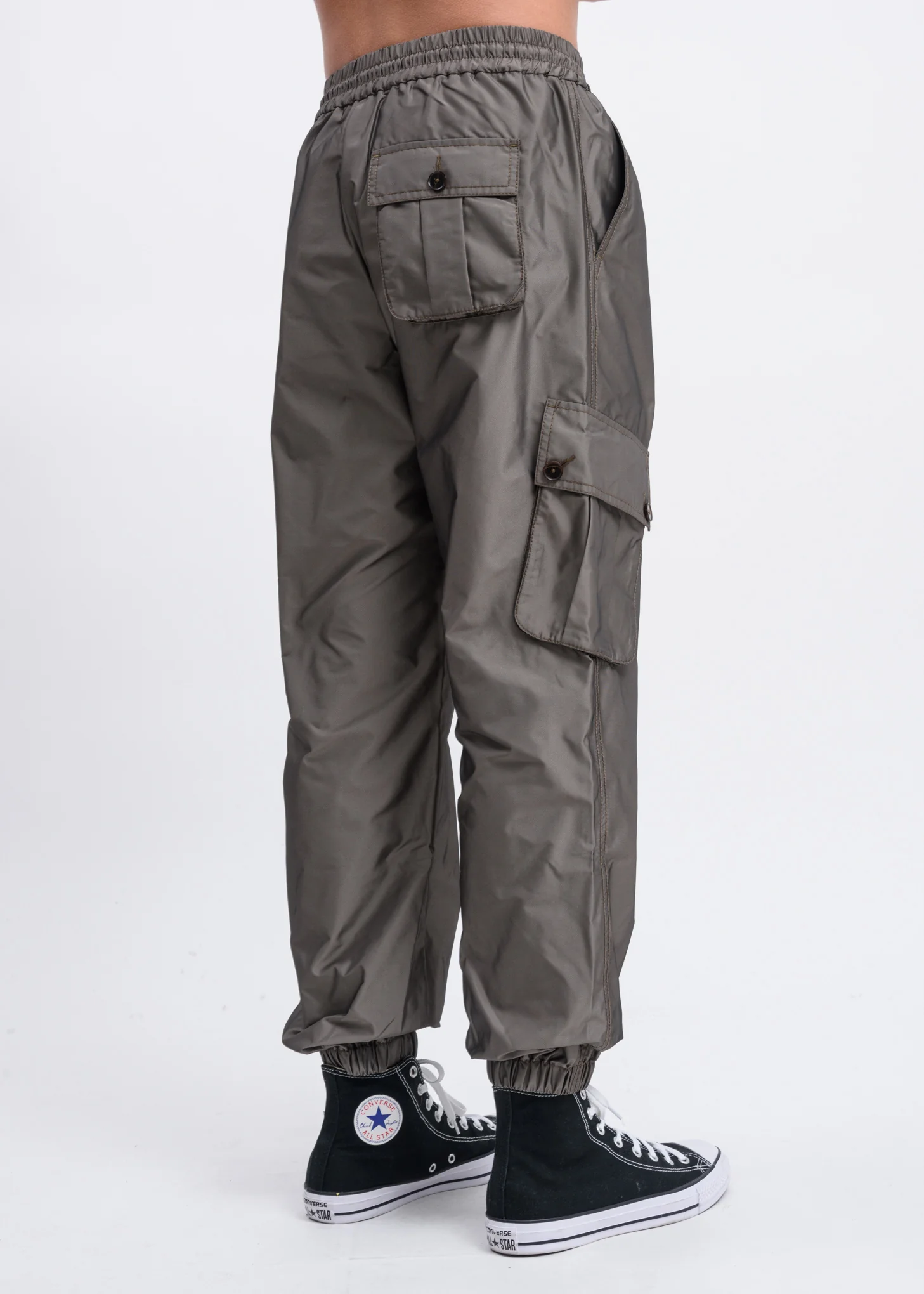 Khaki Crocodile Cargo Pants - Image 2