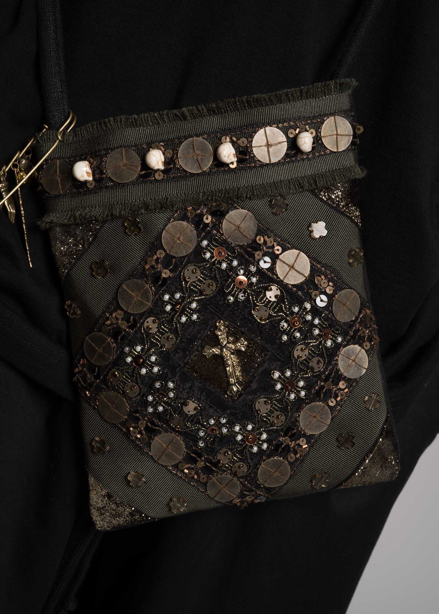 Khaki Cross Bag w/ Keyring - Image 4