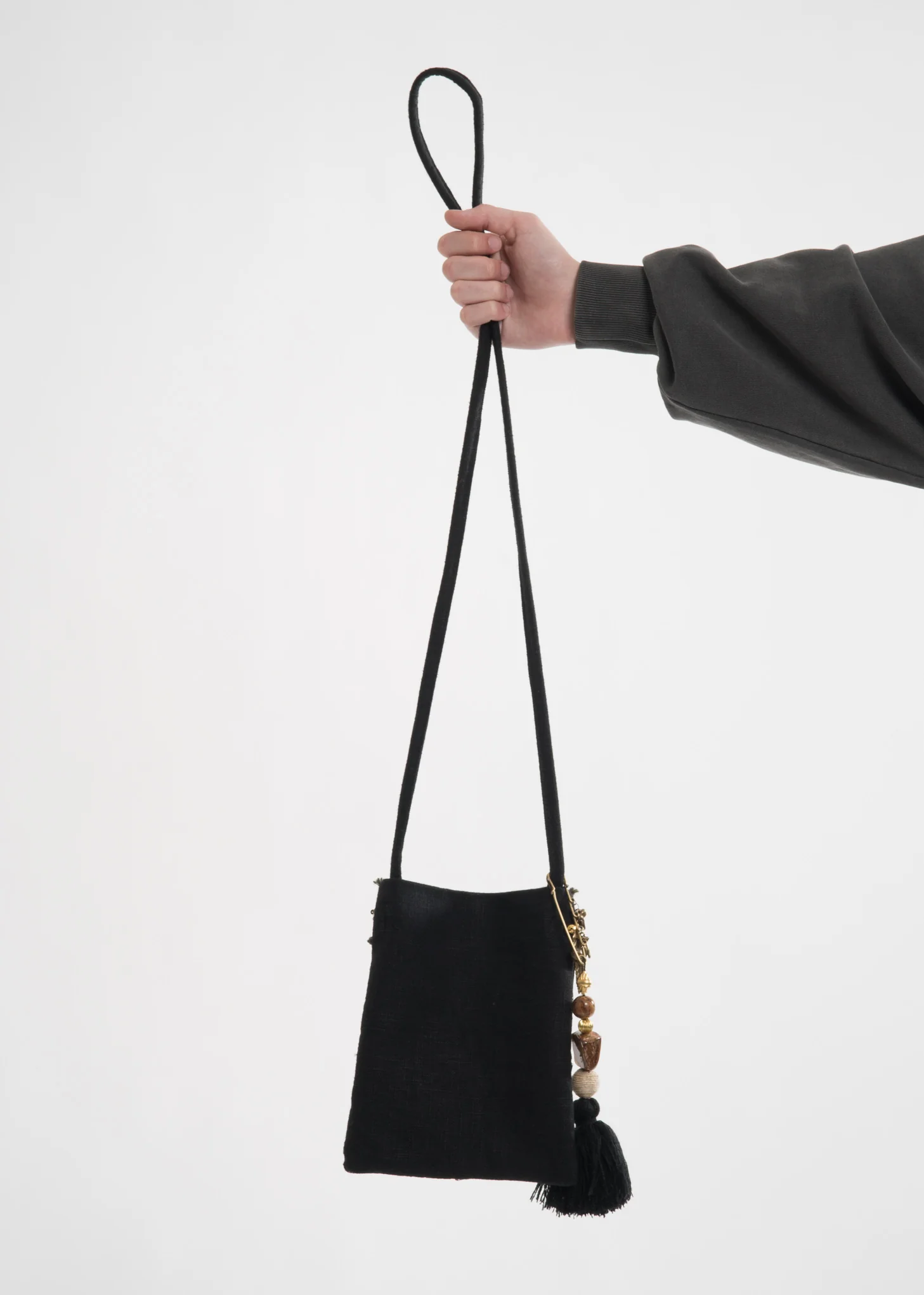 Khaki Cross Bag w/ Keyring - Image 3