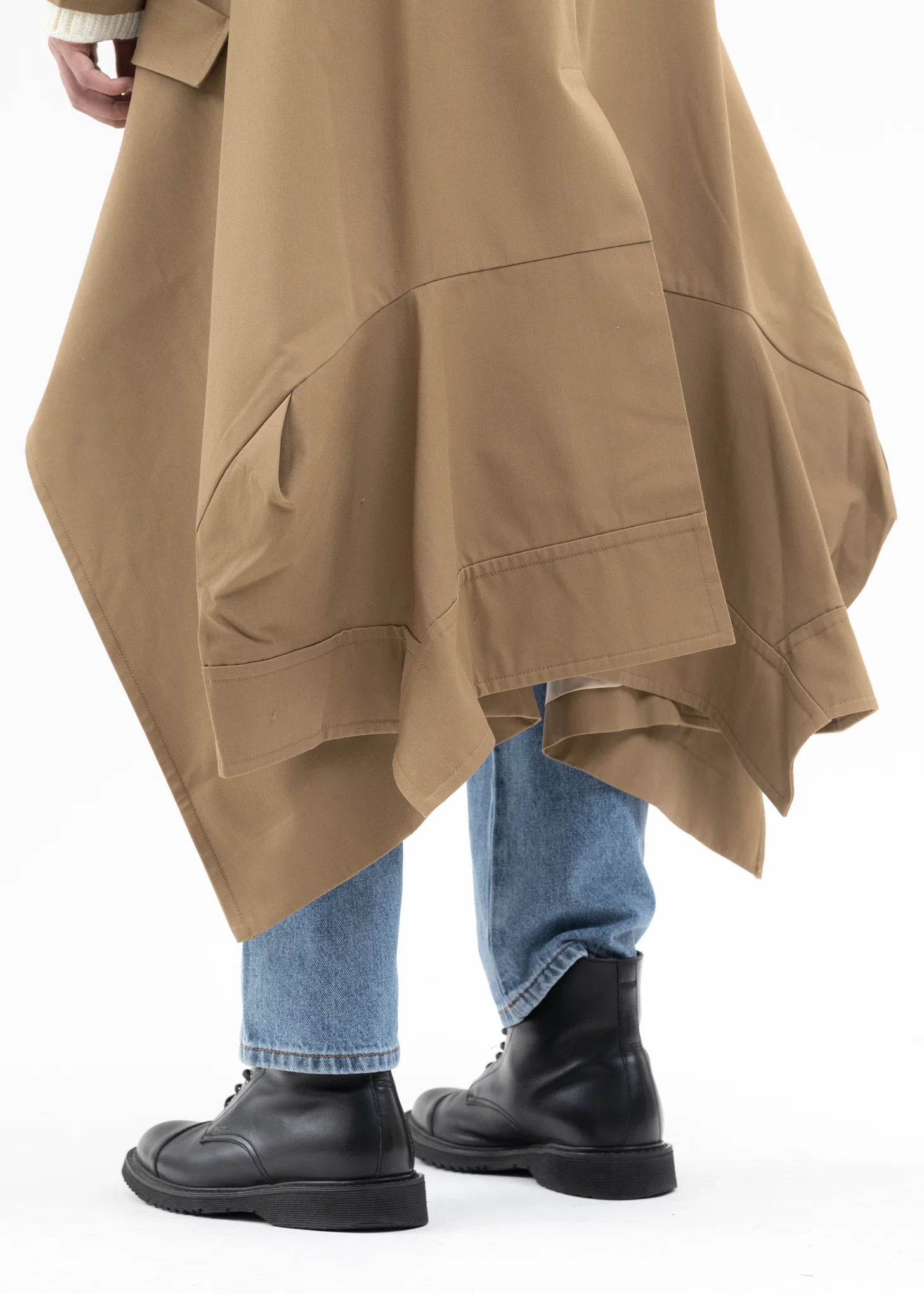 KHAKI DETACHABLE TRENCH COAT - Image 8