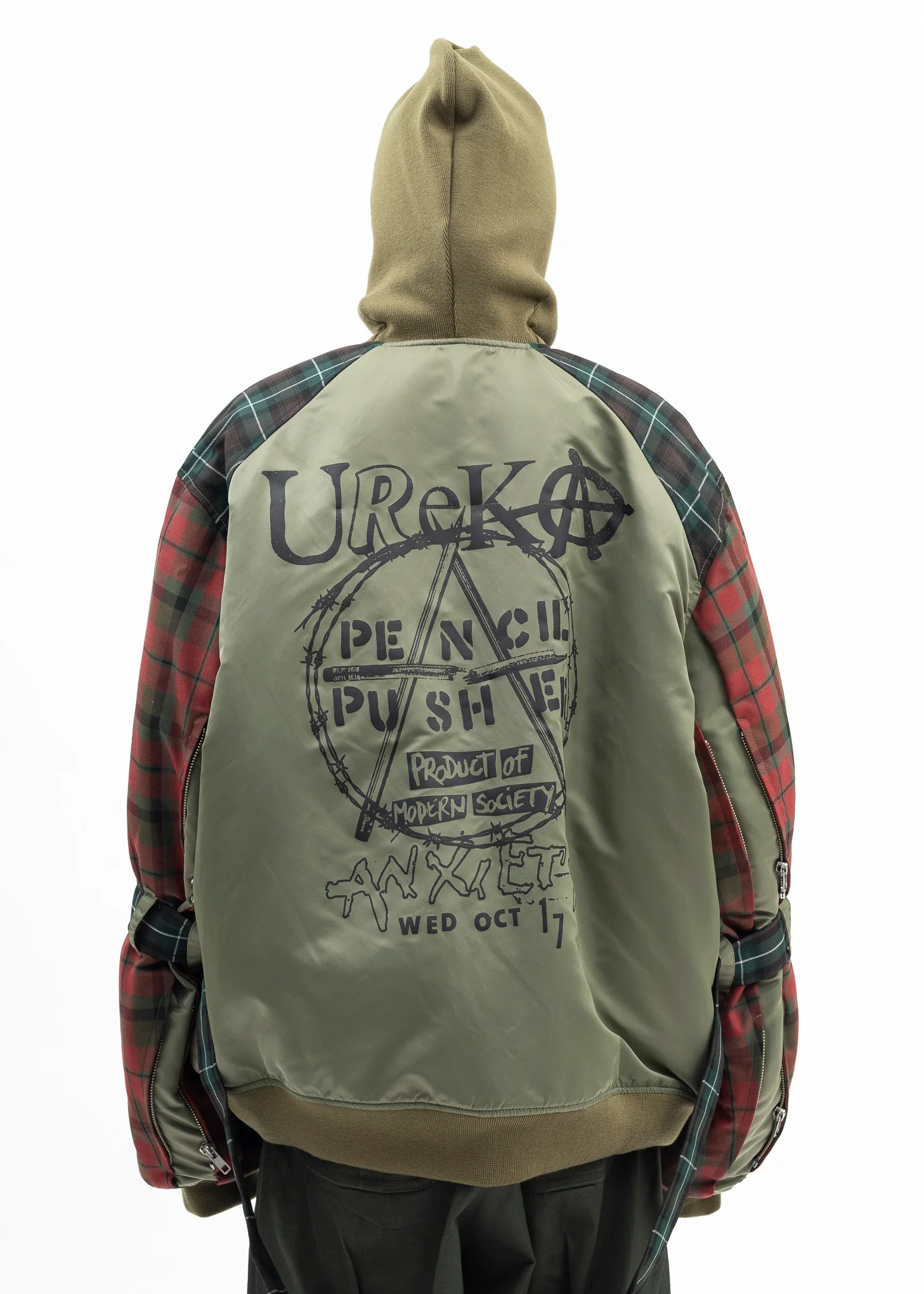 KHAKI GREEN BONDAGE MA-1 JACKET - Image 2
