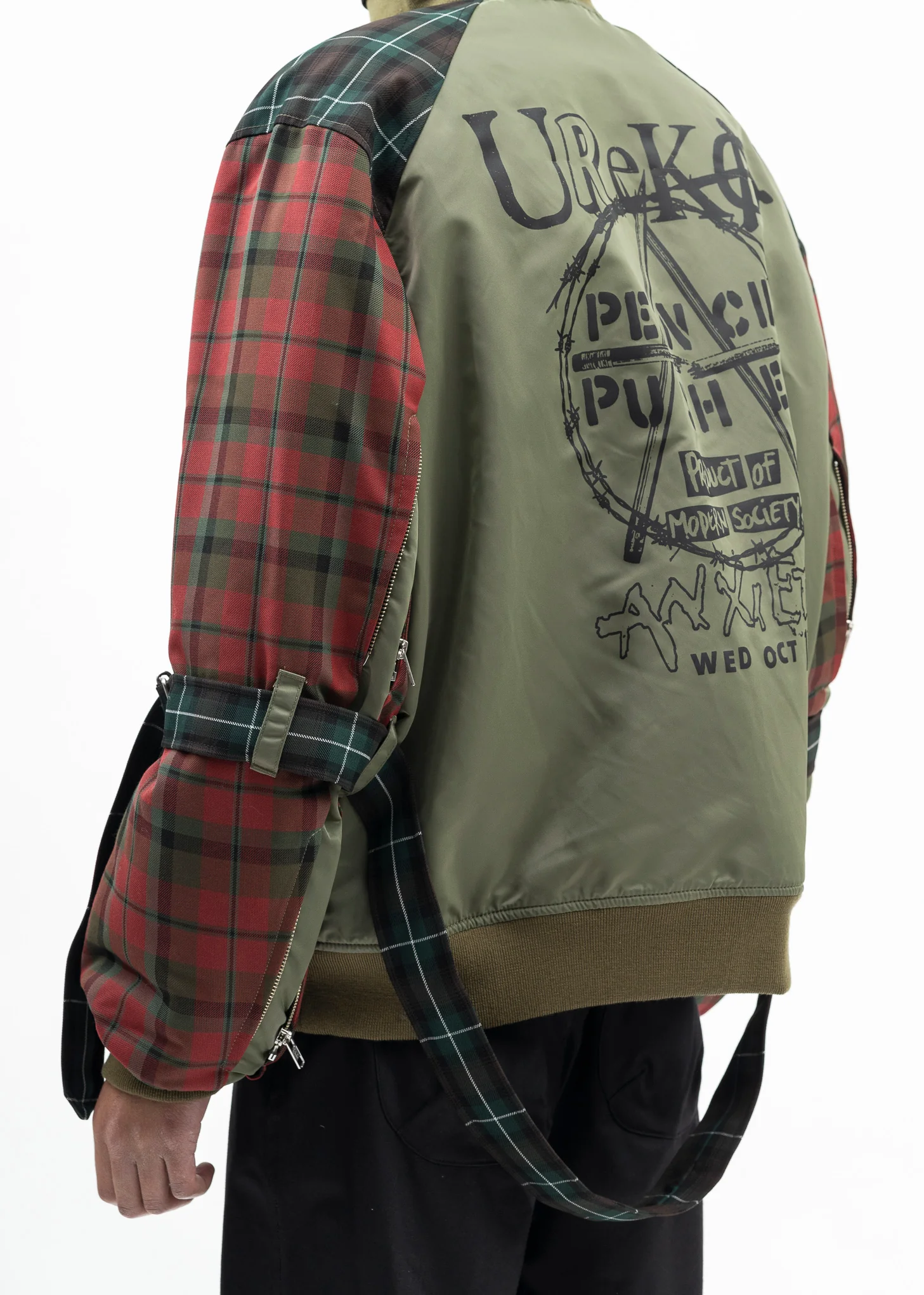 KHAKI GREEN BONDAGE MA-1 JACKET - Image 2