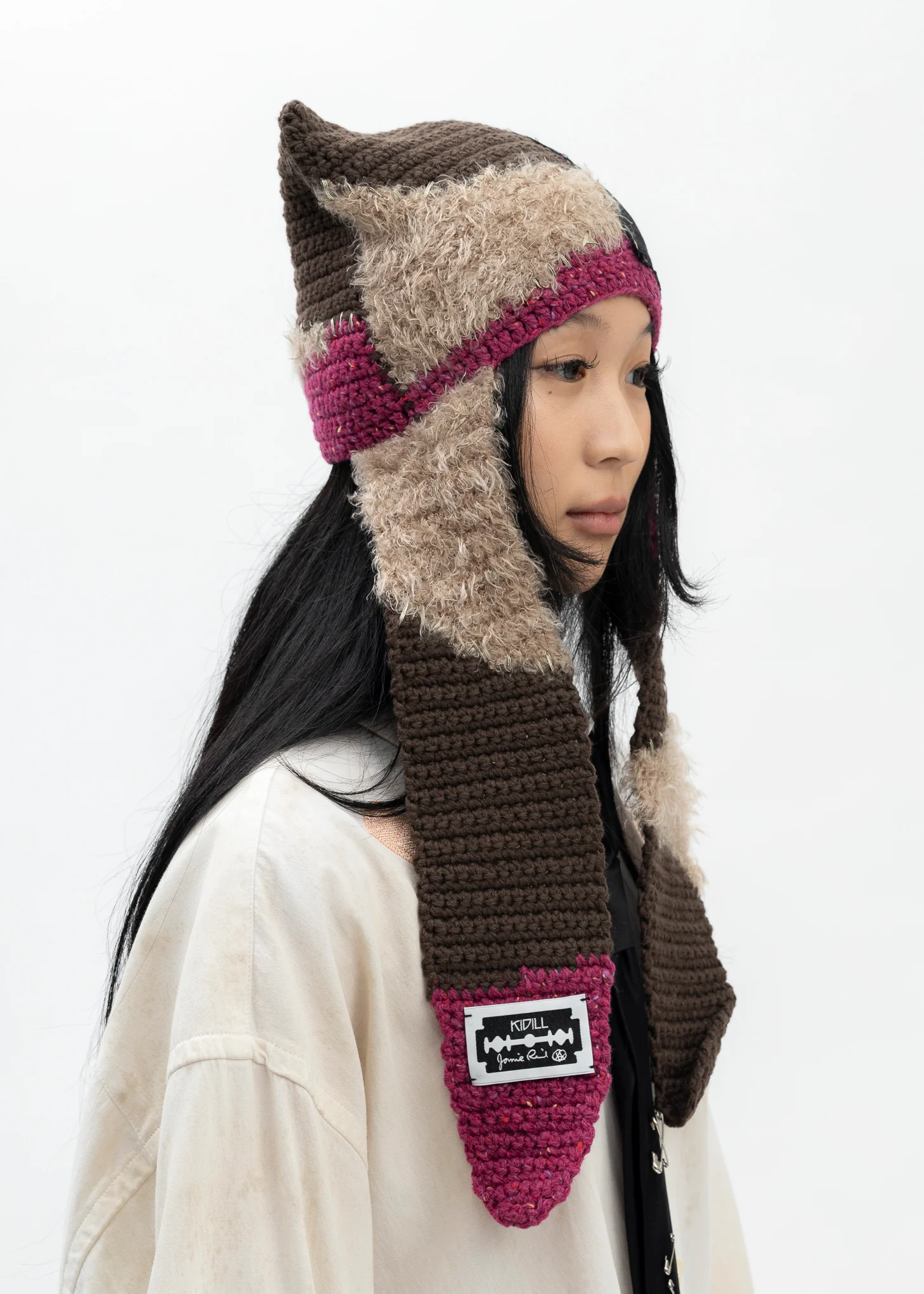 KHAKI GREEN WHO KILLED BAMBI HAND KNIT BEANIE - Image 2