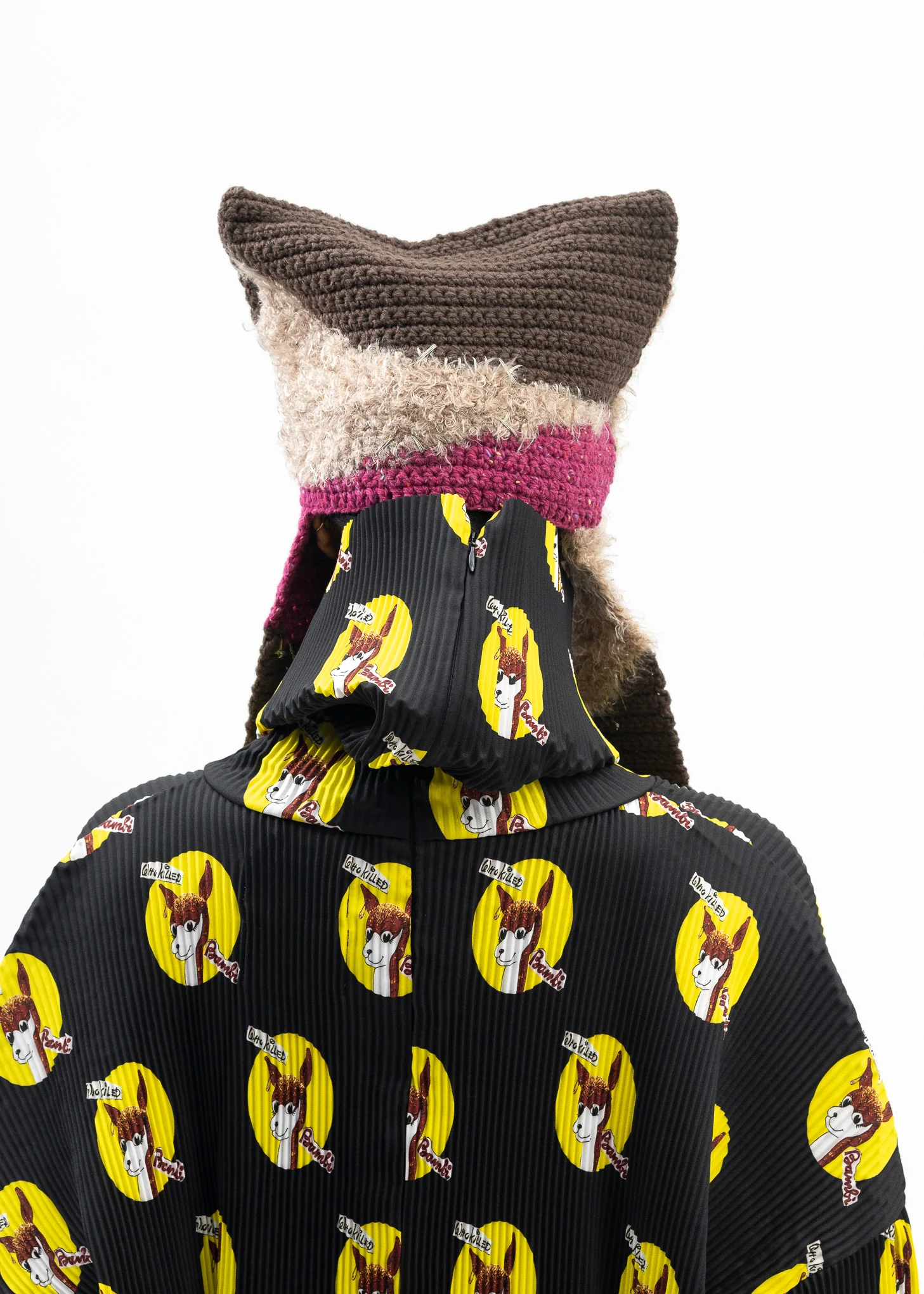KHAKI GREEN WHO KILLED BAMBI HAND KNIT BEANIE - Image 6
