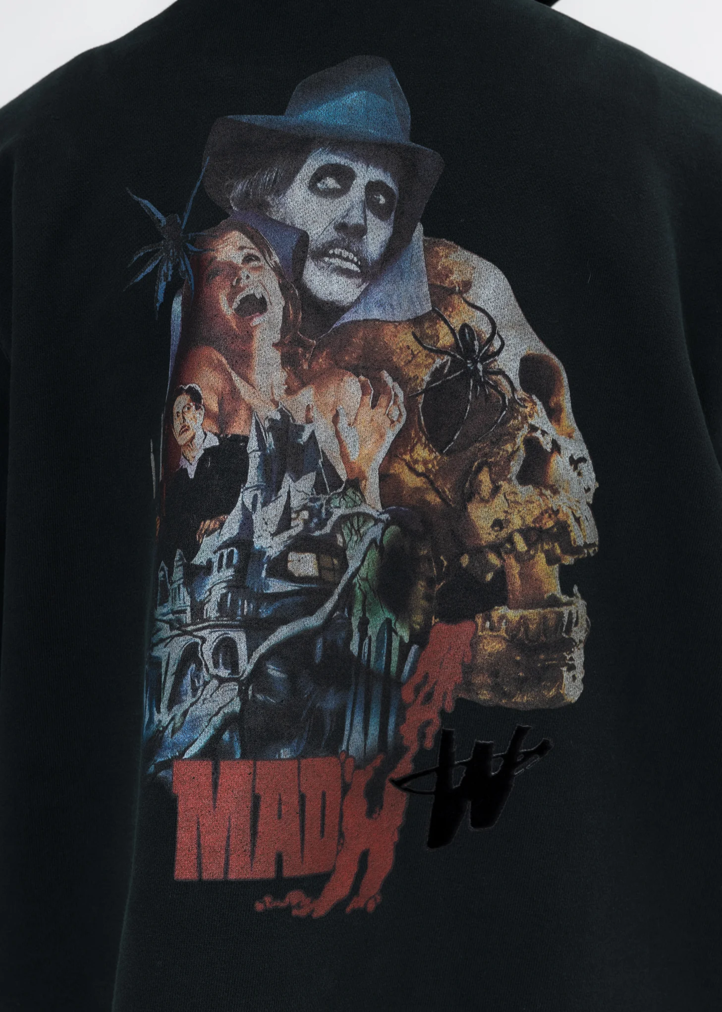 Khaki Horror Movie Zip-Up Hoodie - Image 3