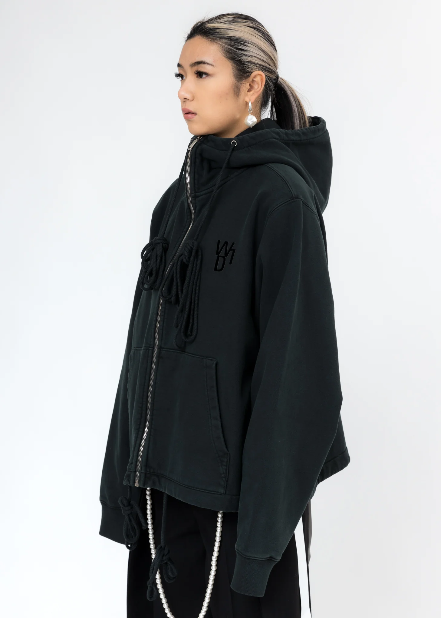 Khaki Horror Movie Zip-Up Hoodie - Image 4