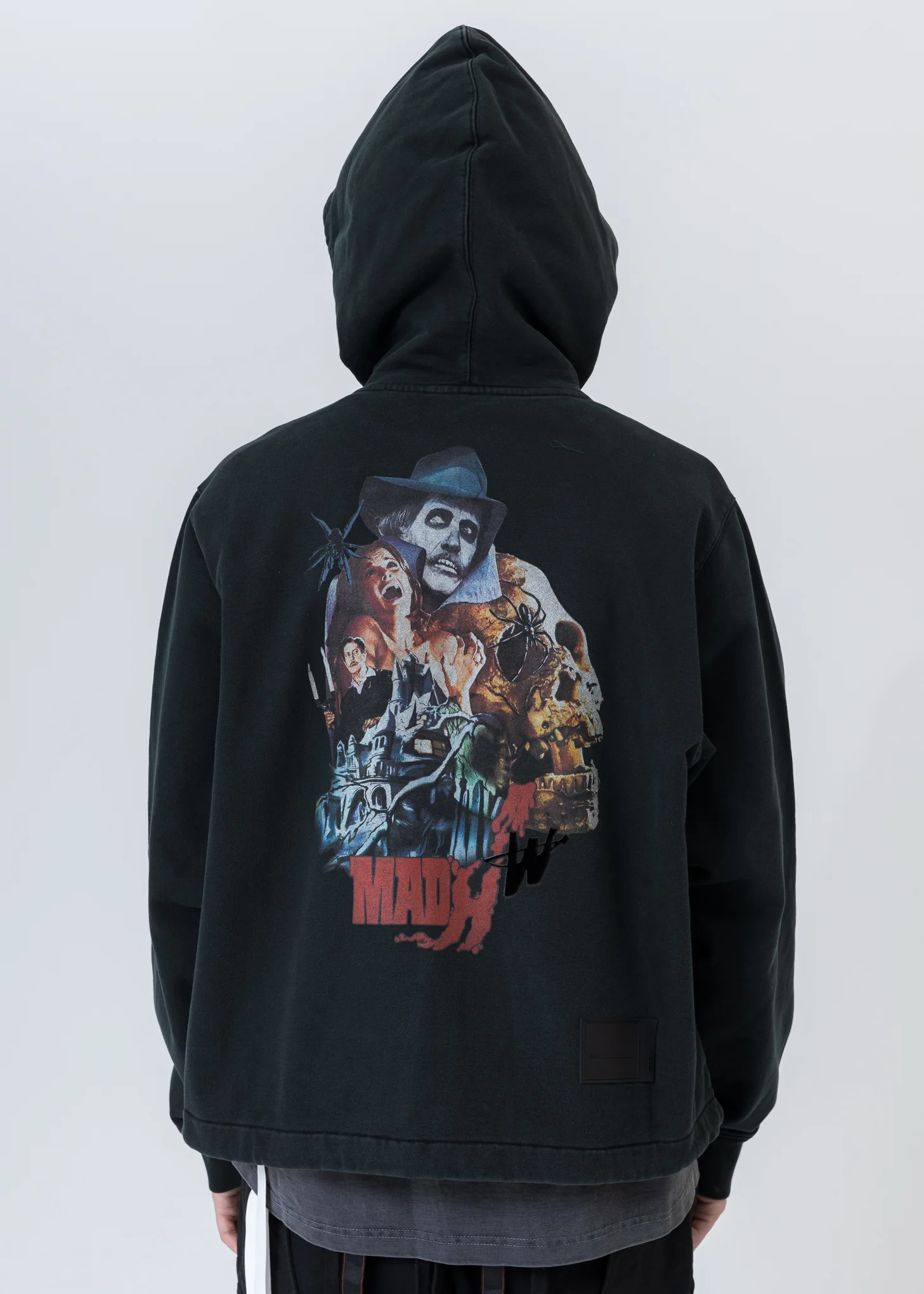 Khaki Horror Movie Zip-Up Hoodie - Image 2