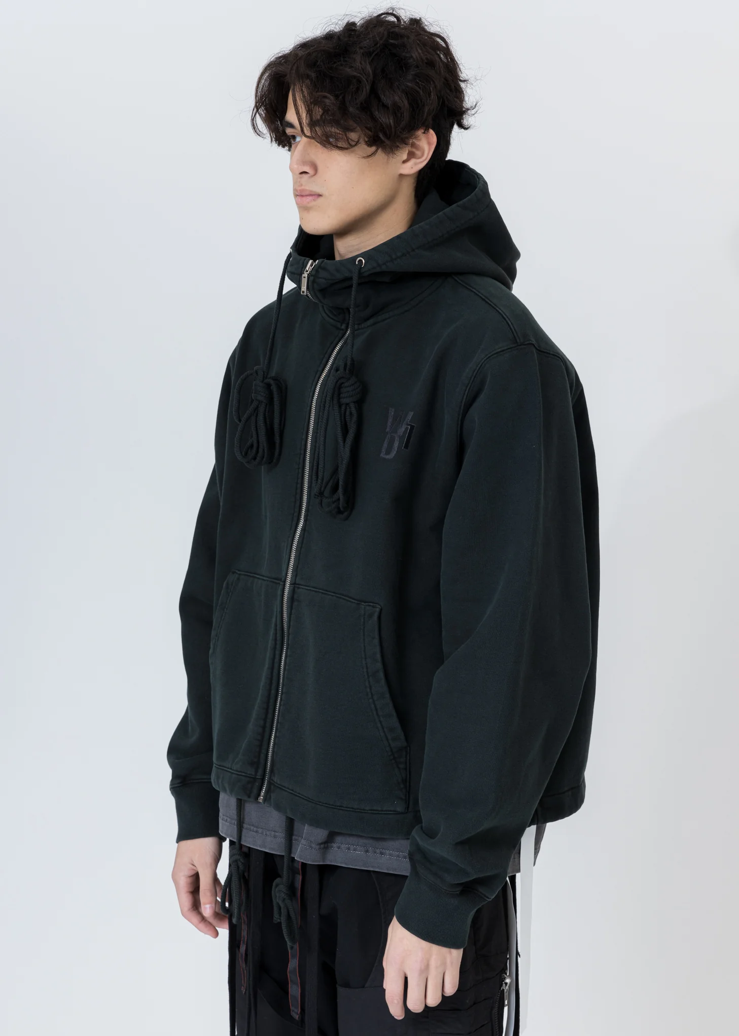 Khaki Horror Movie Zip-Up Hoodie - Image 3
