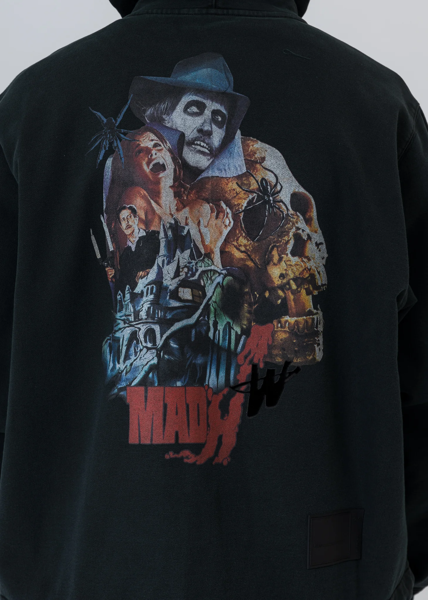Khaki Horror Movie Zip-Up Hoodie - Image 5