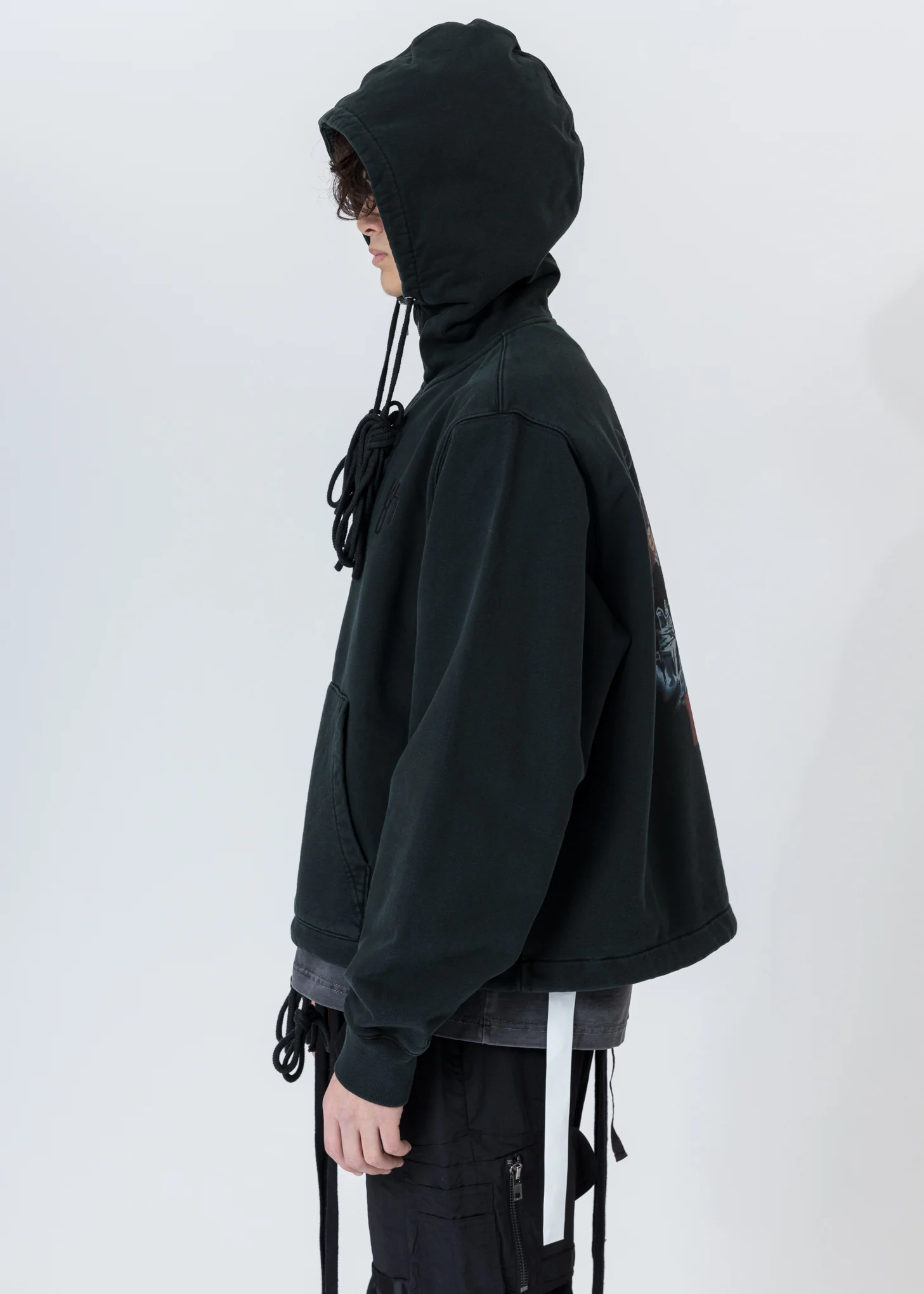 Khaki Horror Movie Zip-Up Hoodie - Image 6