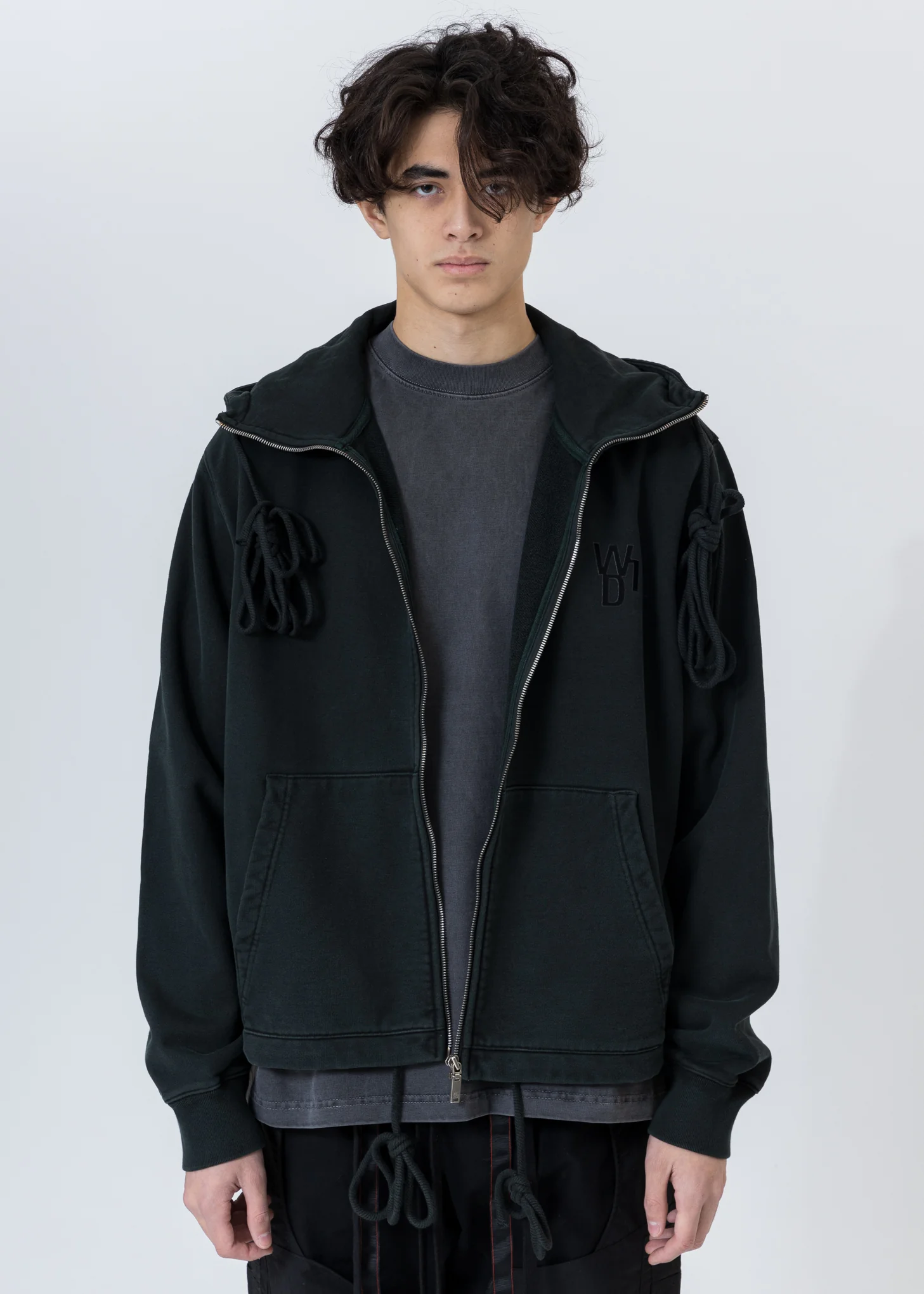 Khaki Horror Movie Zip-Up Hoodie - Image 7