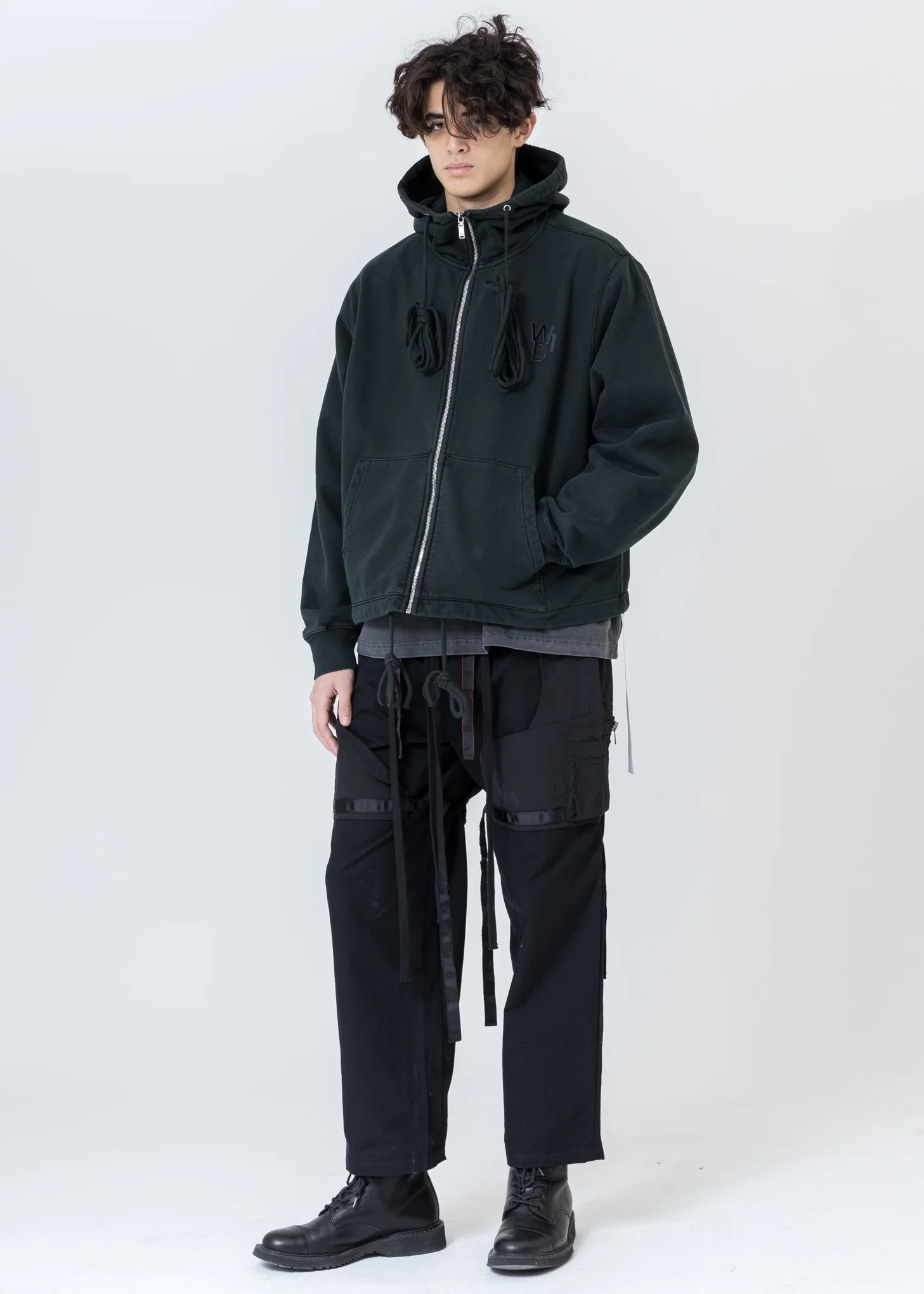 Khaki Horror Movie Zip-Up Hoodie - Image 8