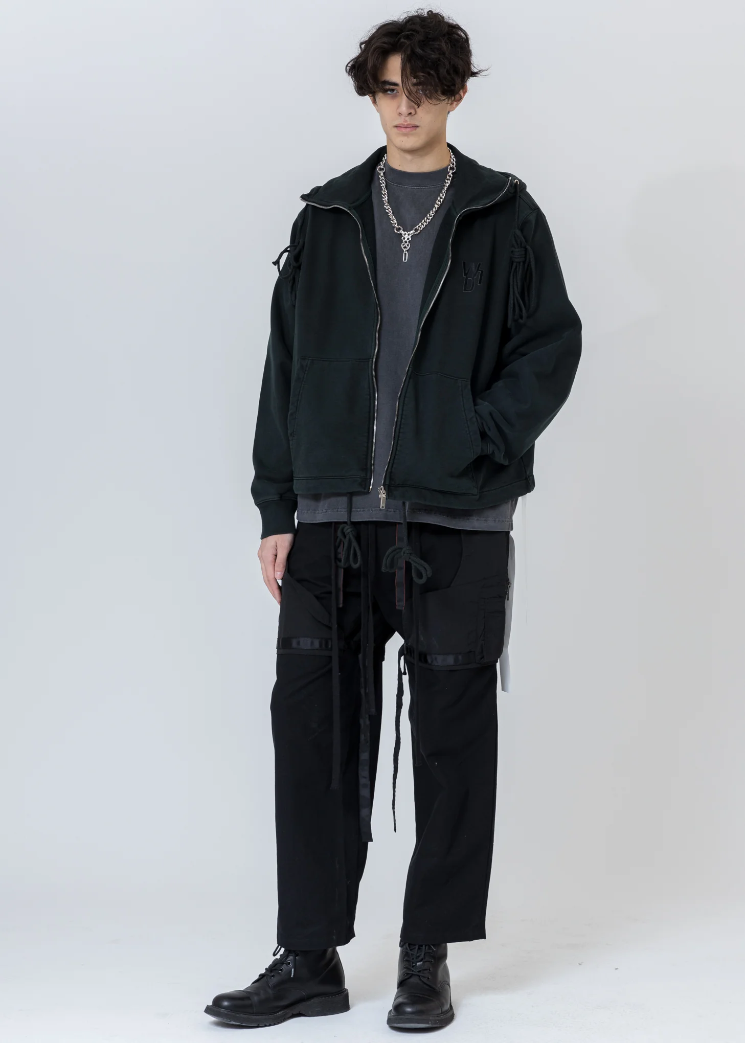 Khaki Horror Movie Zip-Up Hoodie - Image 9