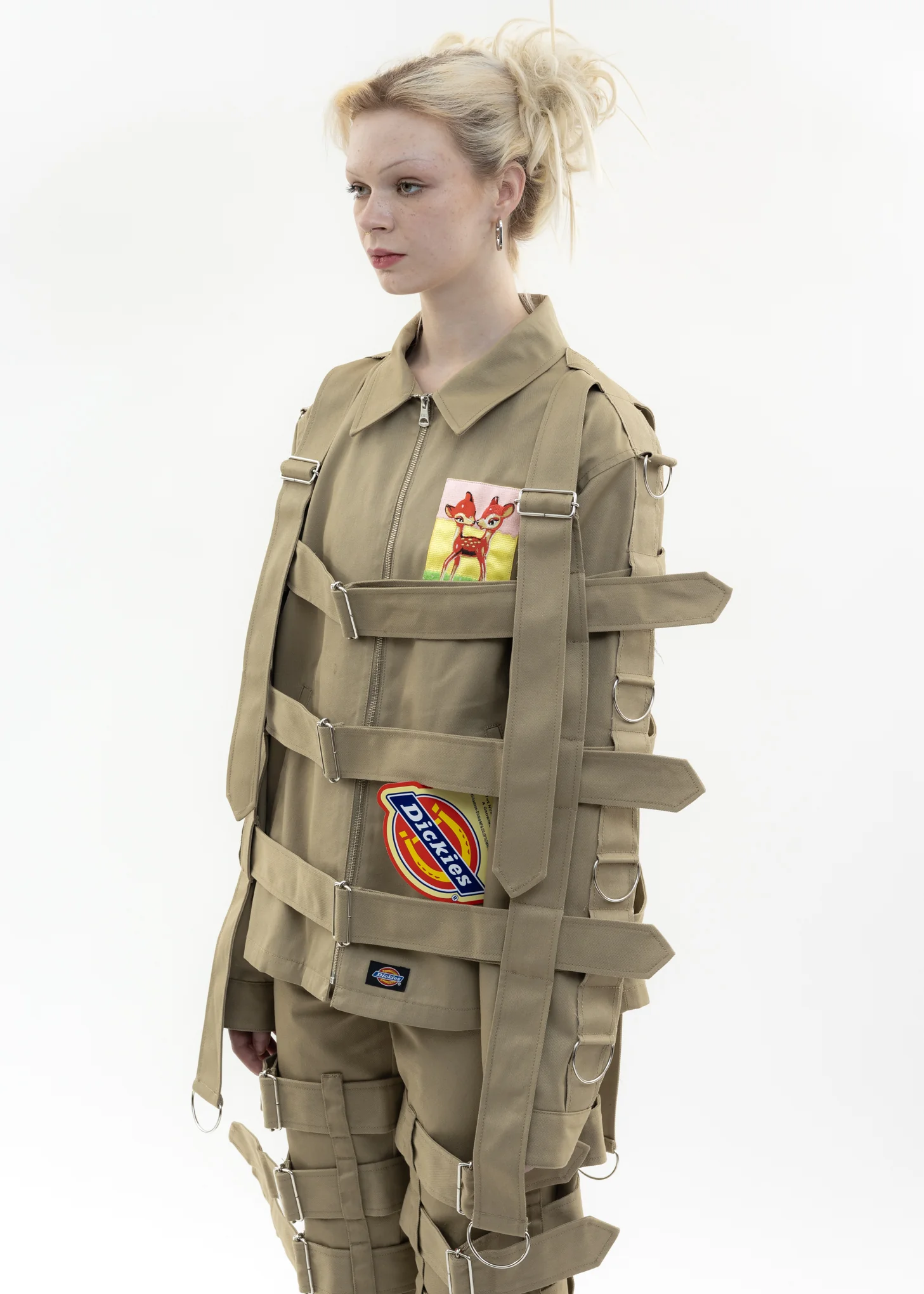 Khaki KIDILL × Dickies Chaos Bondage Jacket - Image 4