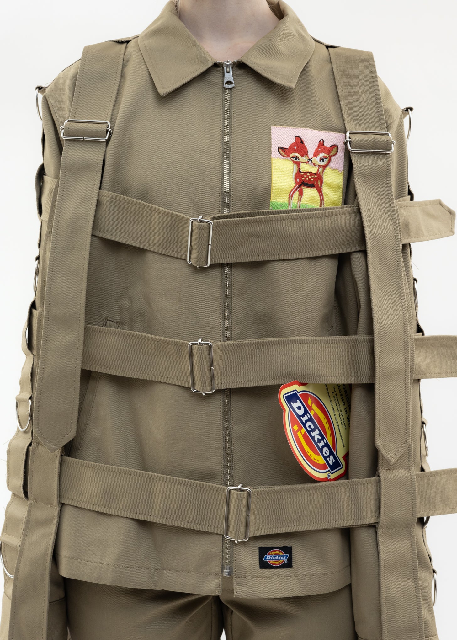 Khaki KIDILL × Dickies Chaos Bondage Jacket - Image 5