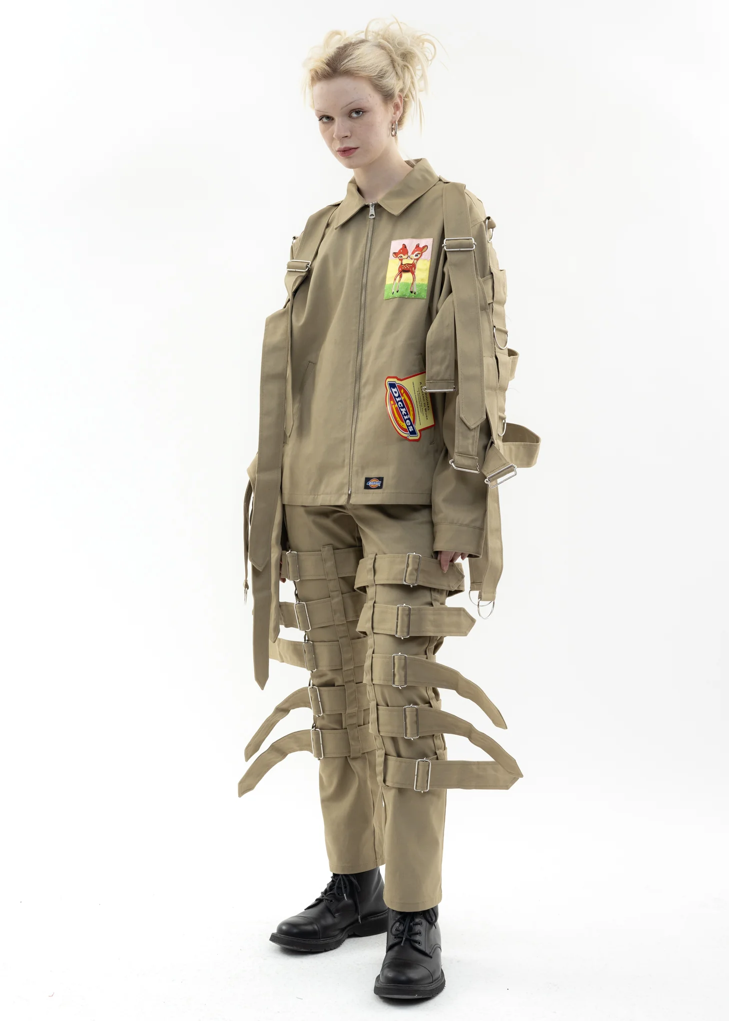 Khaki KIDILL × Dickies Chaos Bondage Jacket - Image 7