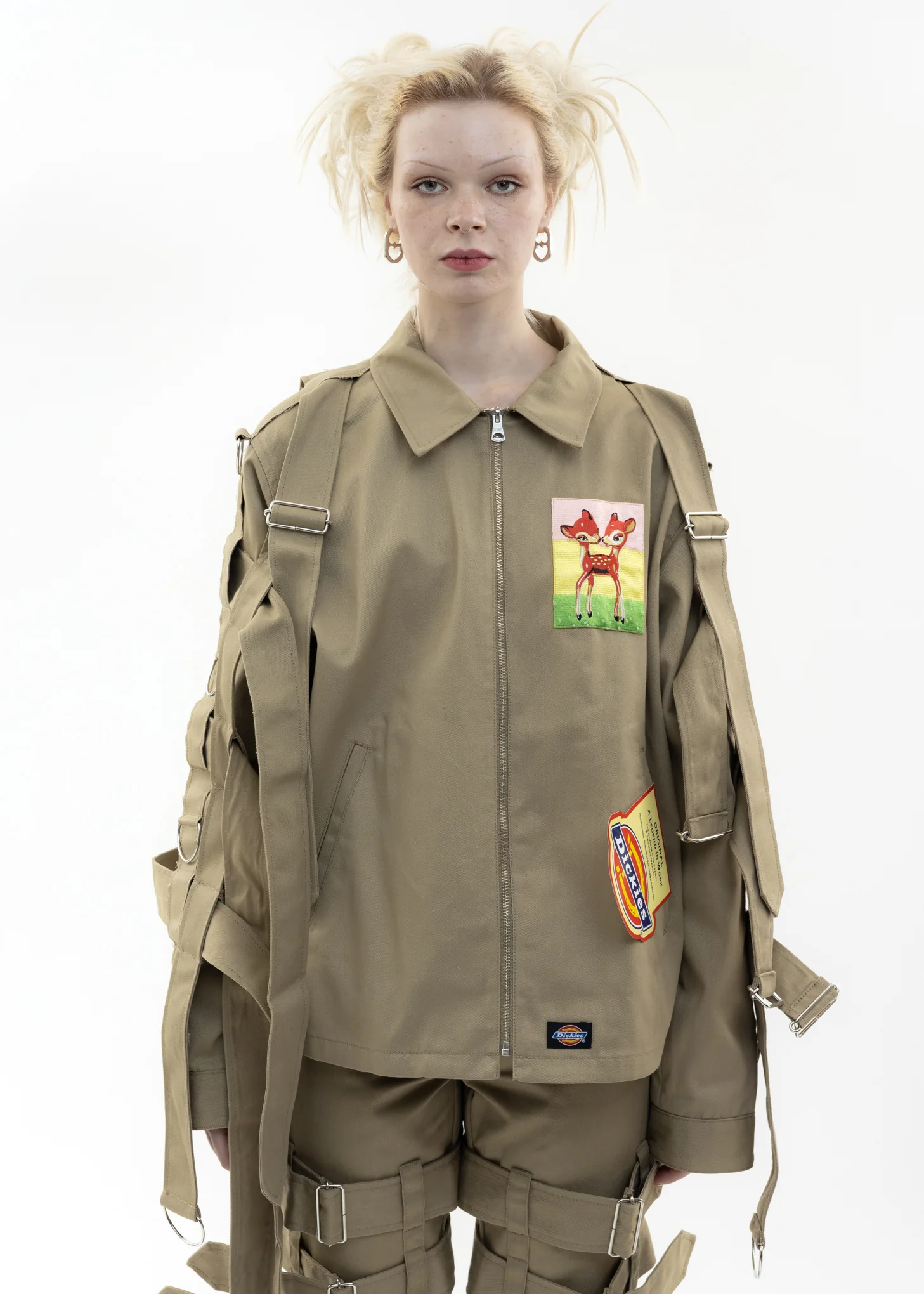 Khaki KIDILL × Dickies Chaos Bondage Jacket - Image 8