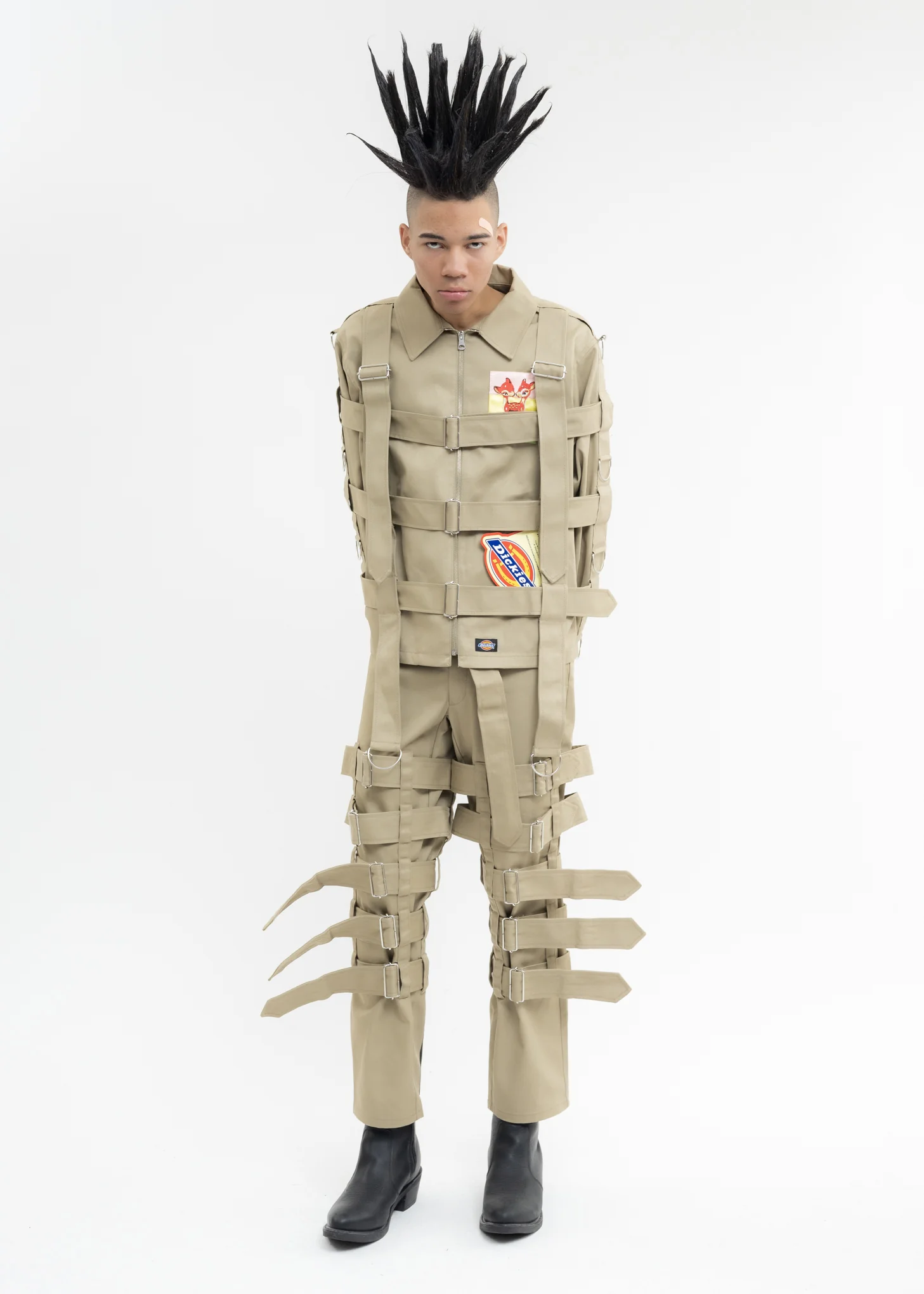 Khaki KIDILL × Dickies Chaos Bondage Jacket - Image 11