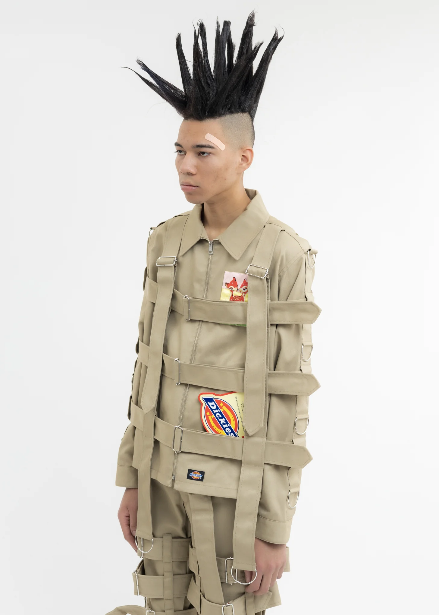 Khaki KIDILL × Dickies Chaos Bondage Jacket - Image 3