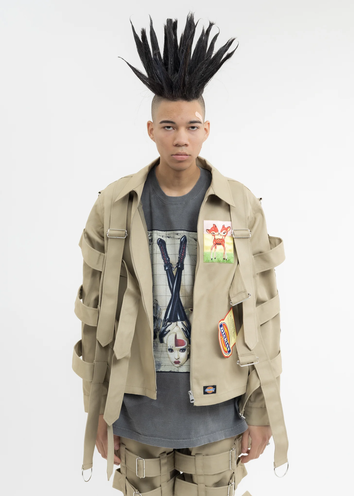 Khaki KIDILL × Dickies Chaos Bondage Jacket - Image 6