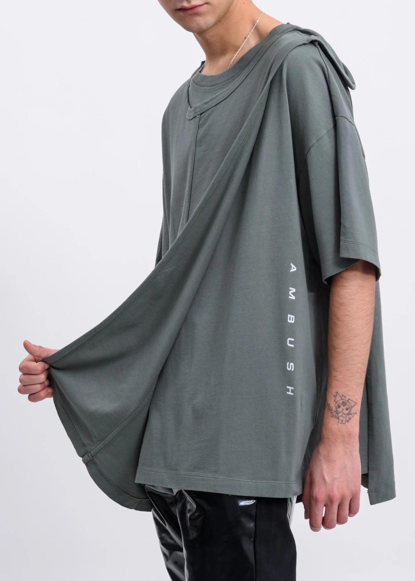 Khaki Layered T-Shirt - Image 2