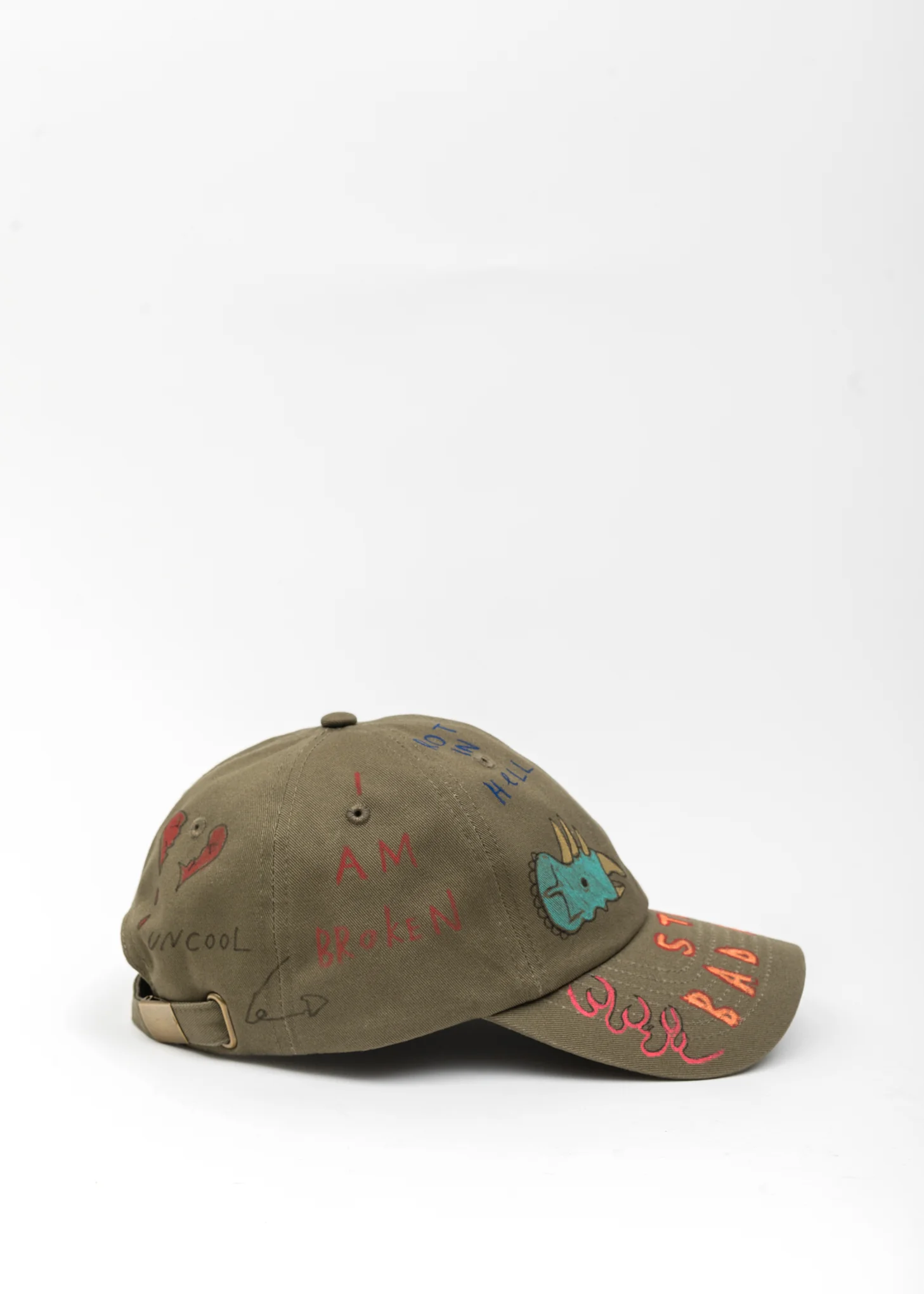 Khaki Paint Cap - Image 2