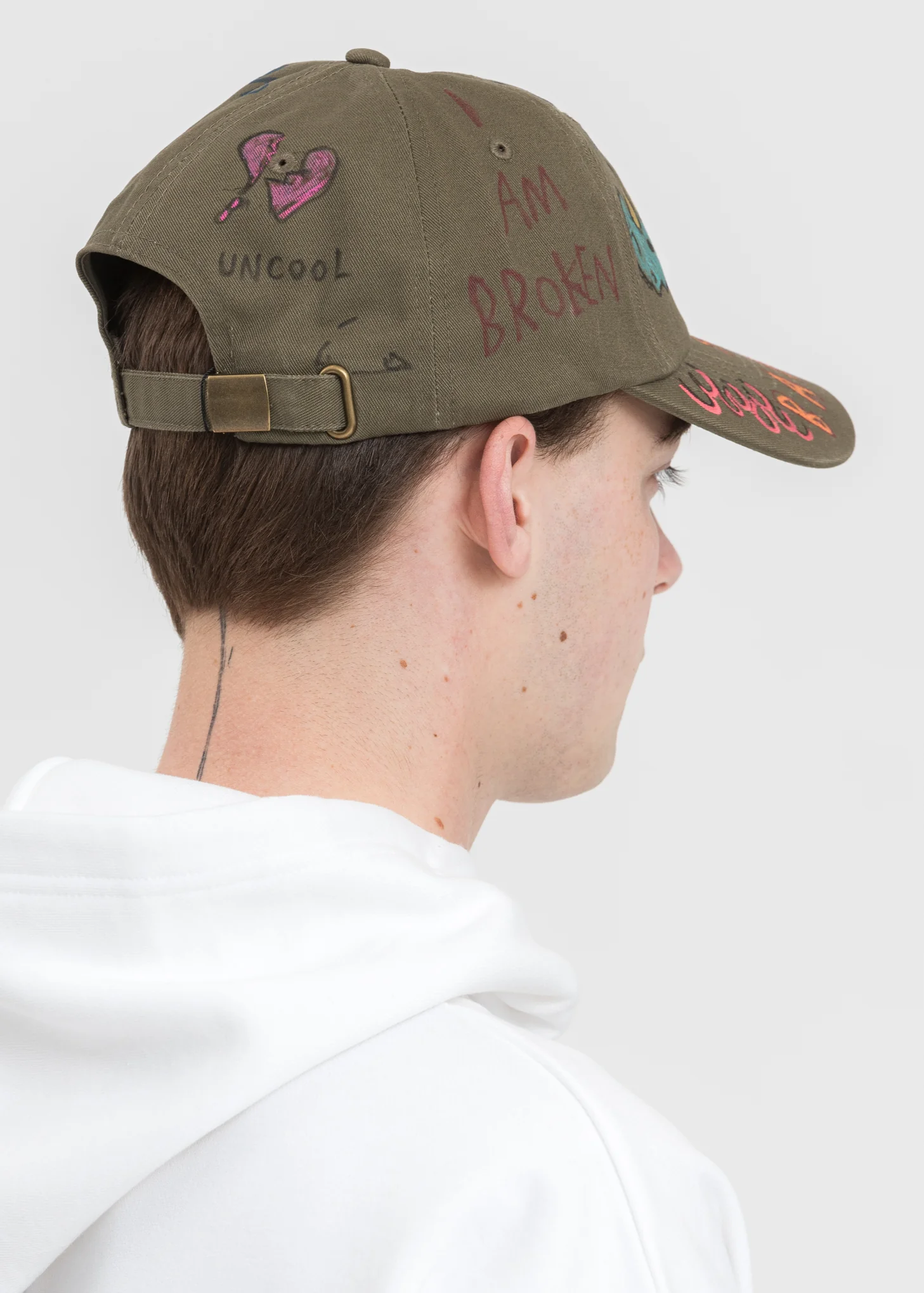 Khaki Paint Cap - Image 7