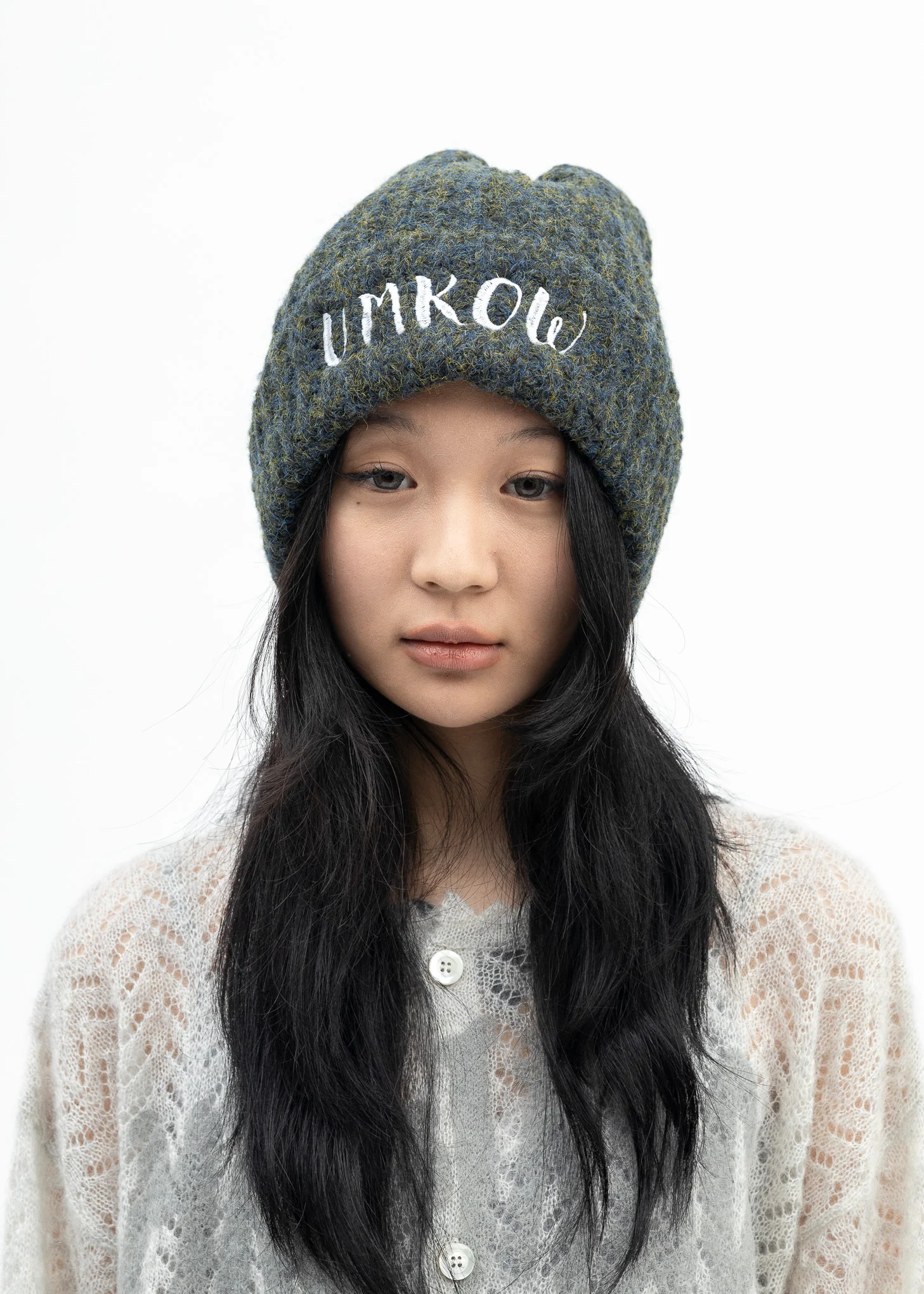 Khaki Ribbed Logo Beanie - Image 2
