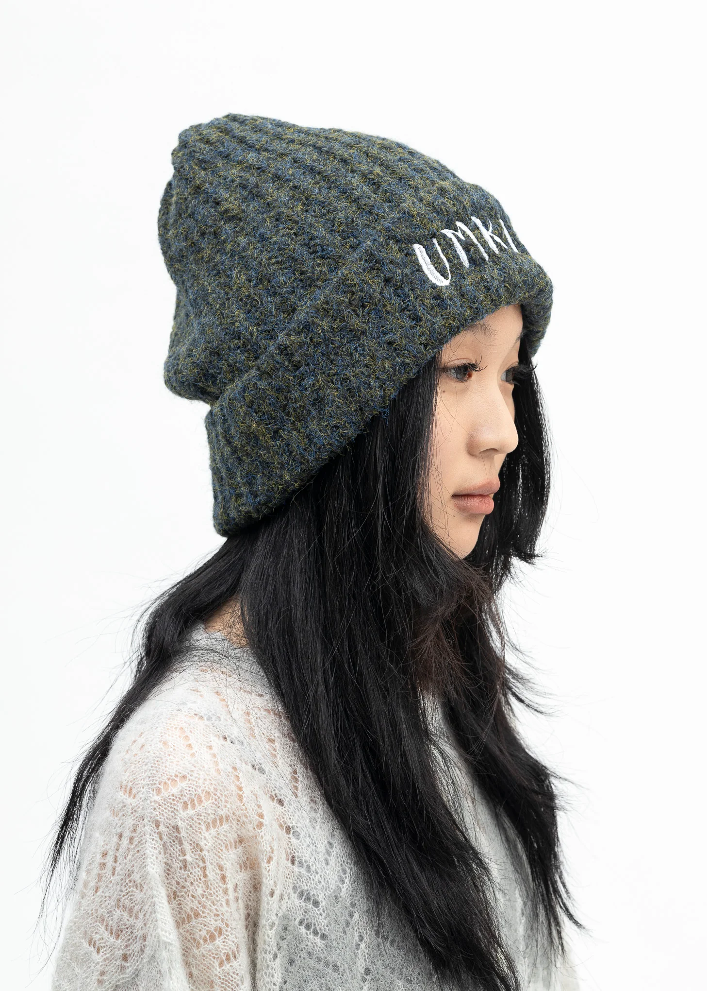 Khaki Ribbed Logo Beanie - Image 3