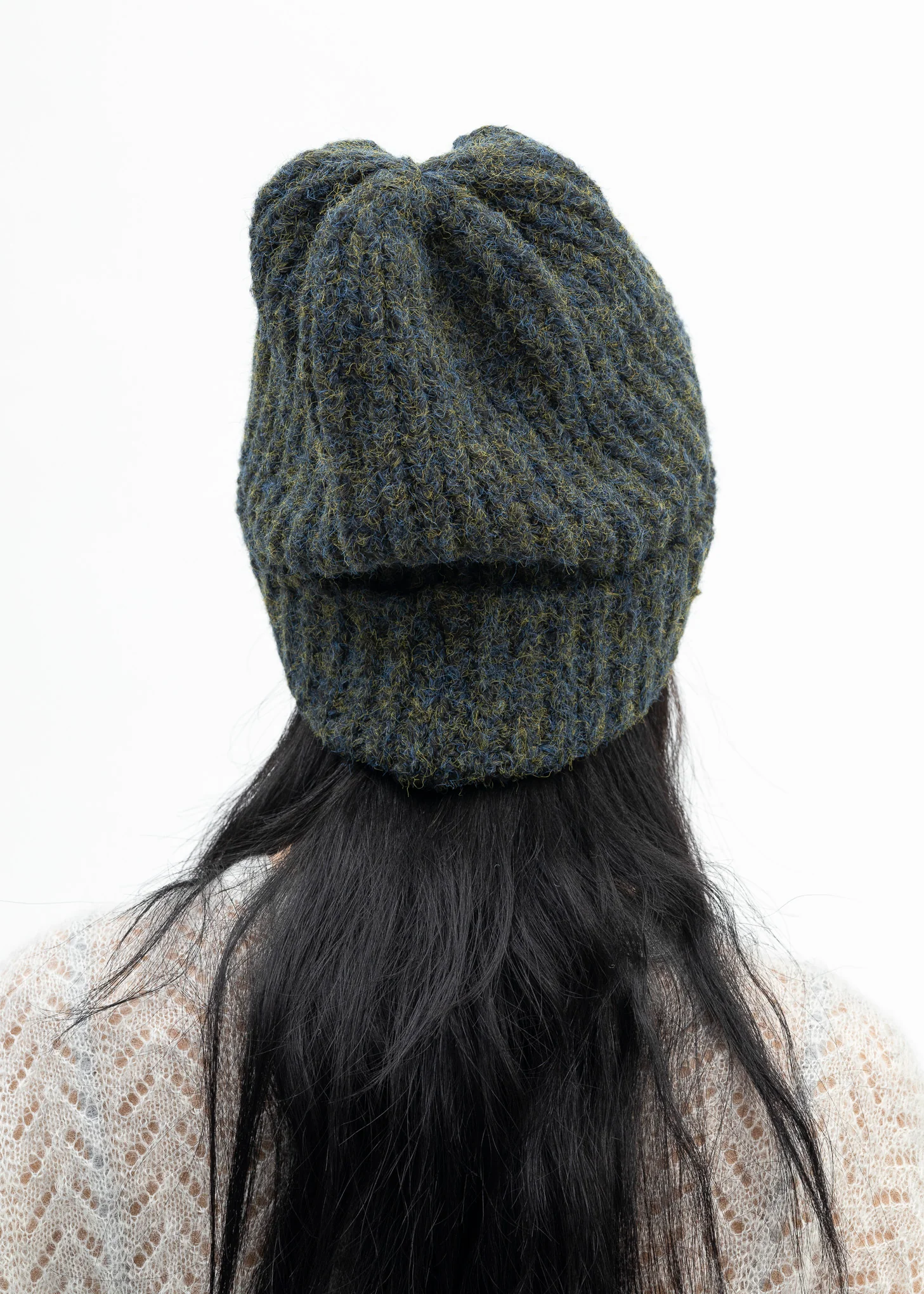 Khaki Ribbed Logo Beanie - Image 4