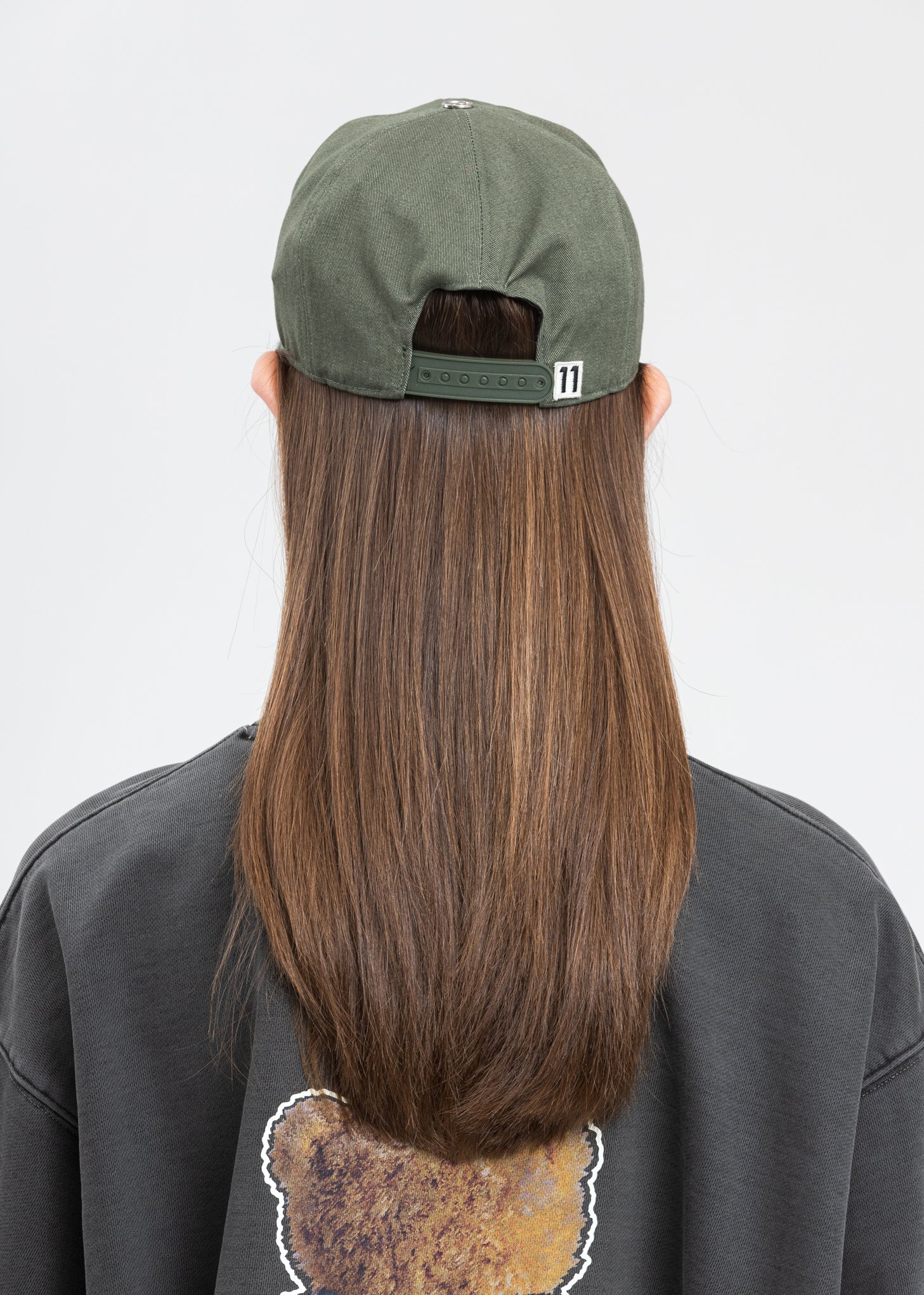 Khaki Sequins Patch Embroidered Cap - Image 2