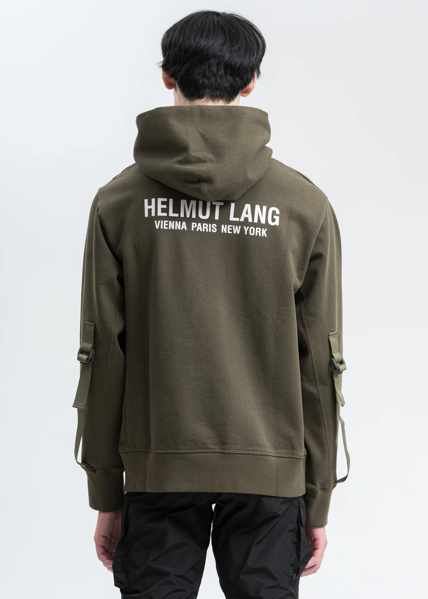 Khaki Sleeve Strap Hoodie - Image 4