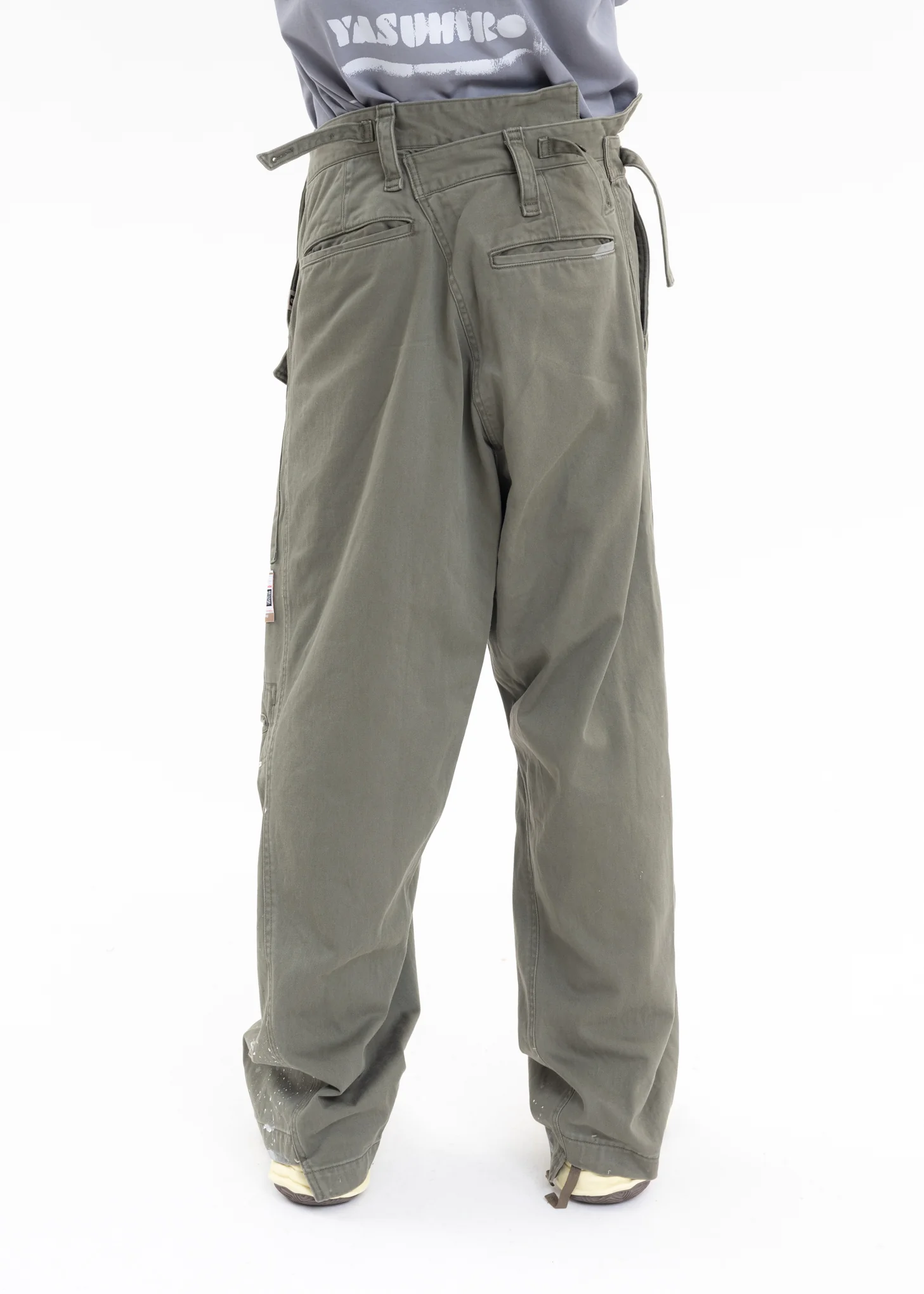 Khaki Slide Piece Military Pants - Image 3