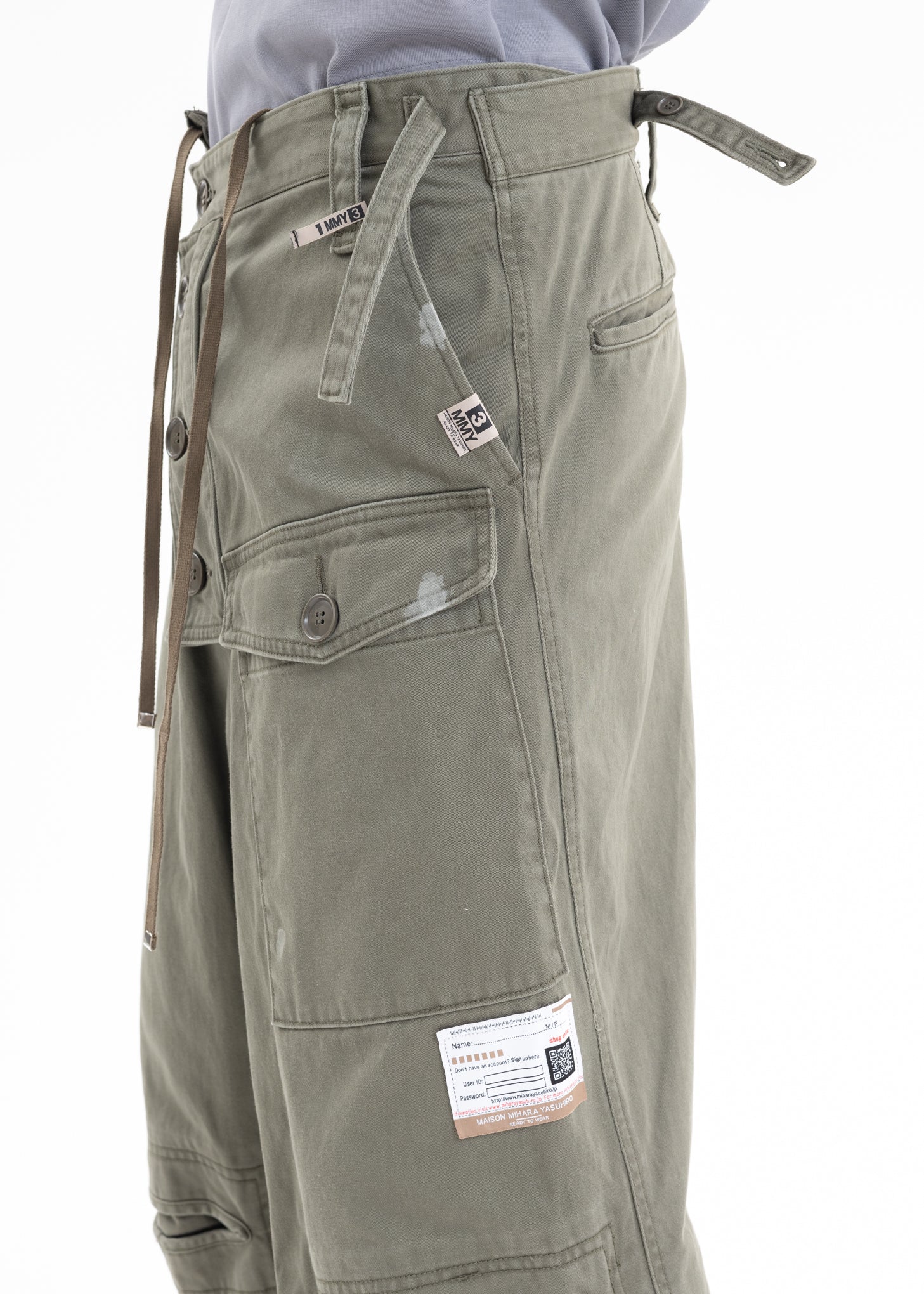 Khaki Slide Piece Military Pants - Image 4