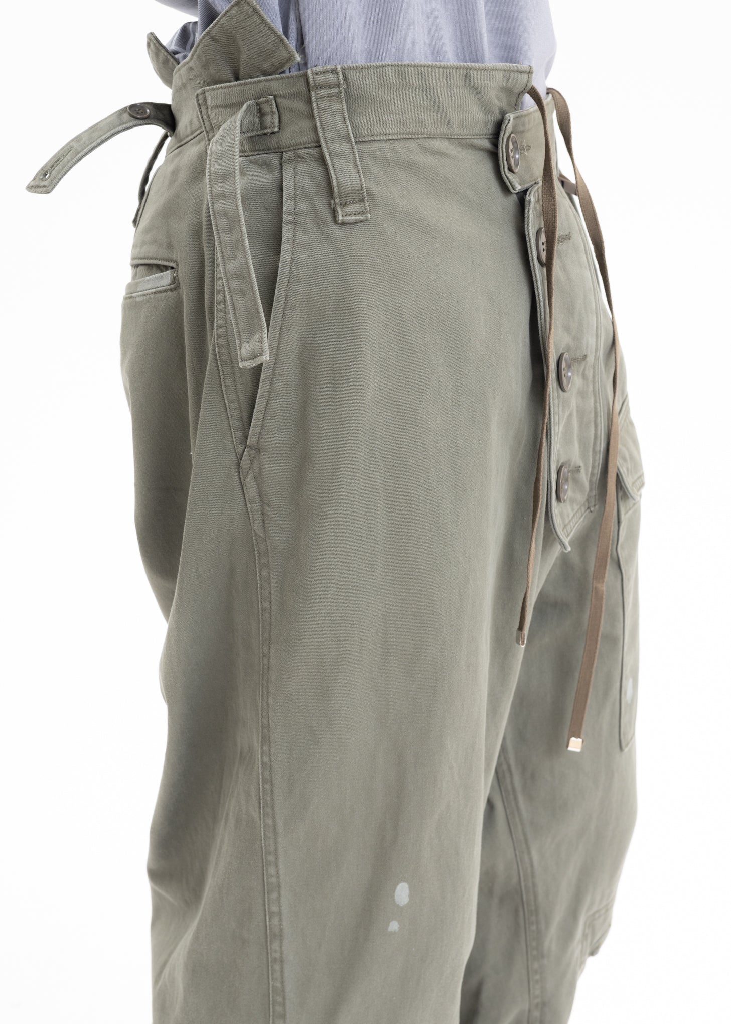 Khaki Slide Piece Military Pants - Image 6