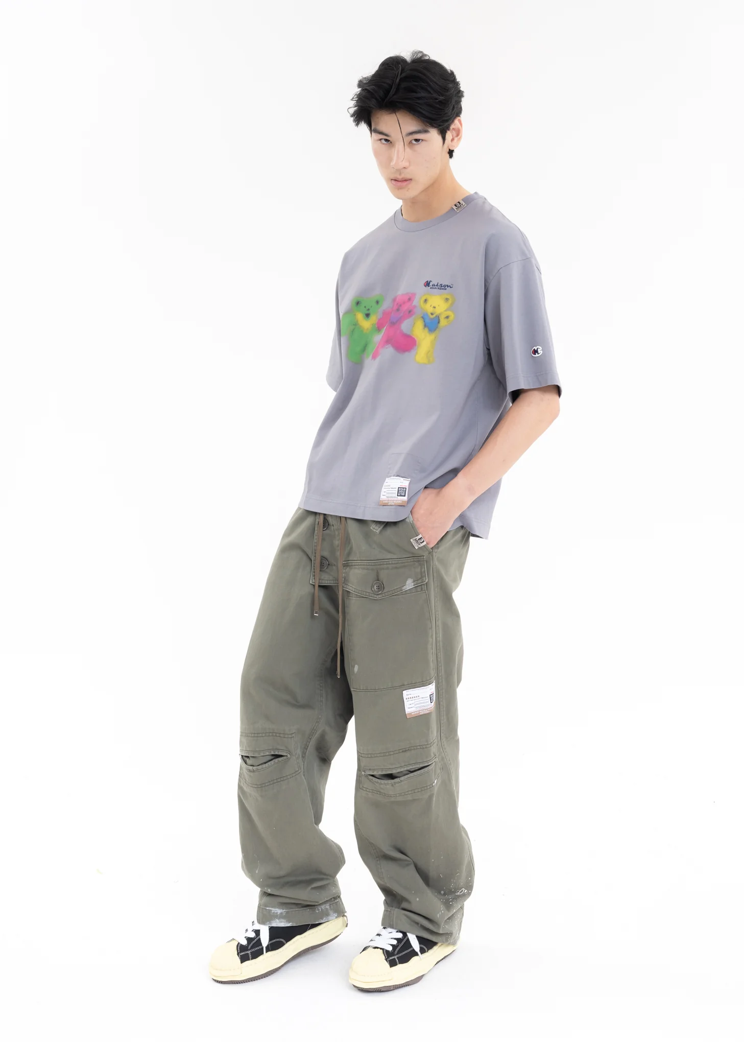 Khaki Slide Piece Military Pants - Image 7