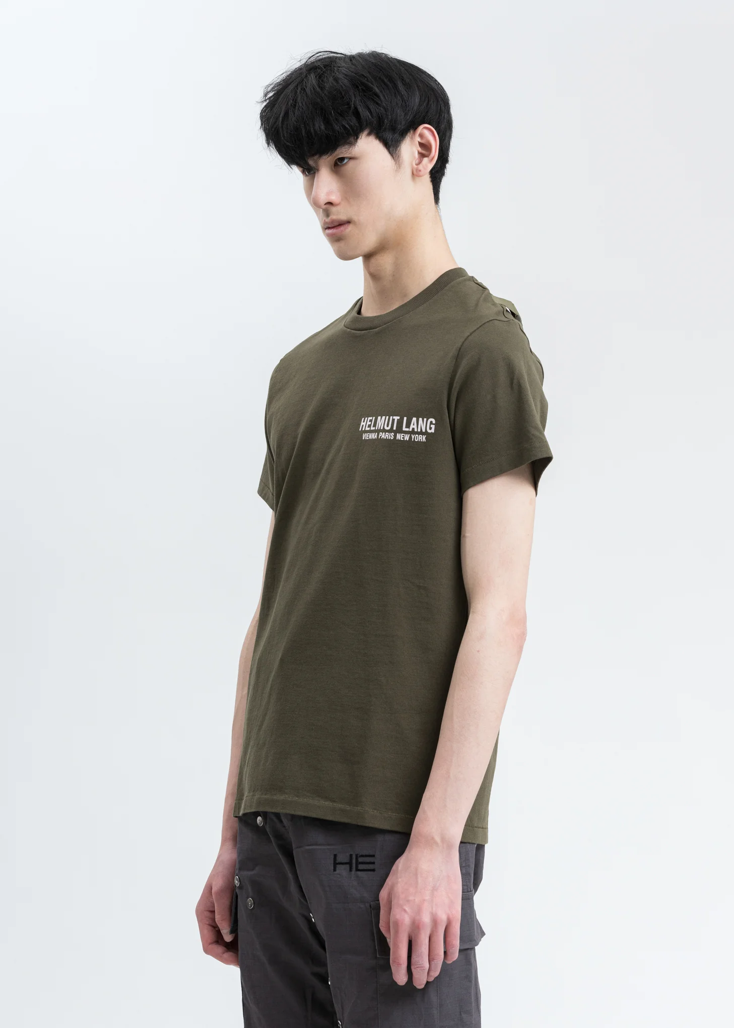 Khaki Strap T-Shirt - Image 3