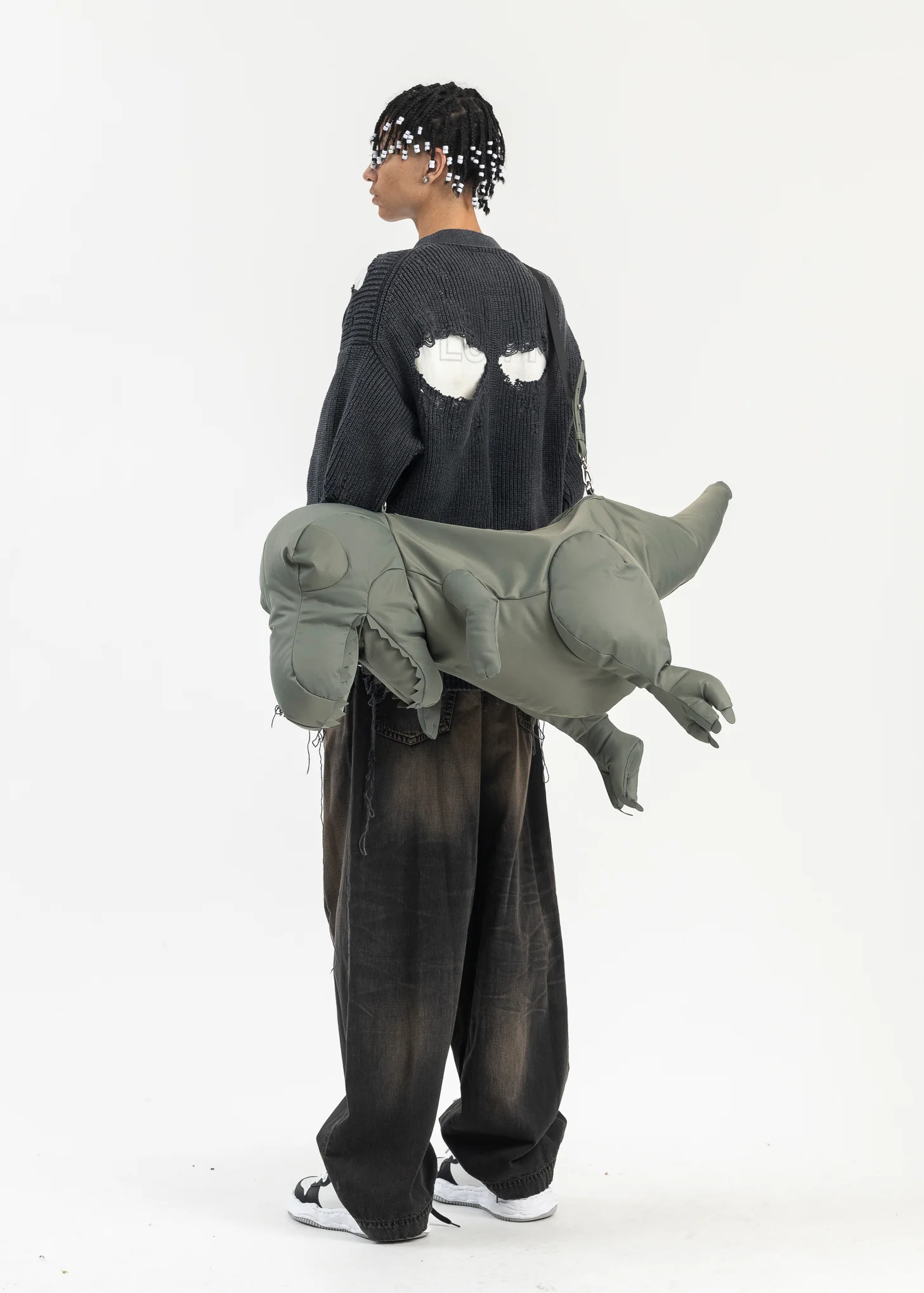 Khaki T-Rex Big Bag - Image 9