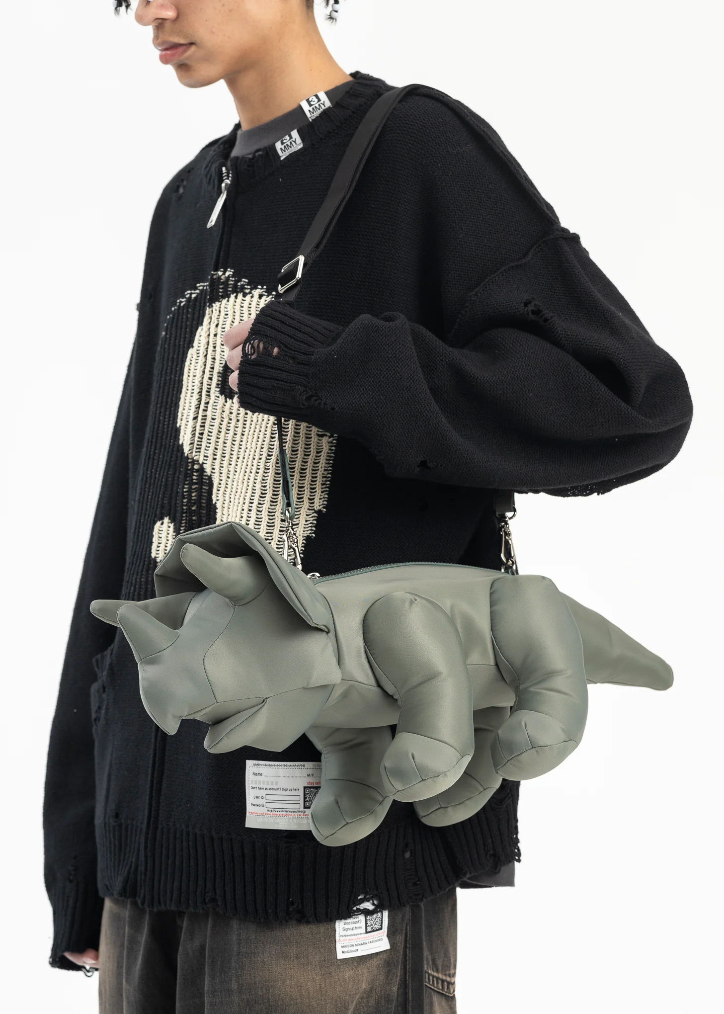 Khaki Triceratops Bag - Image 2