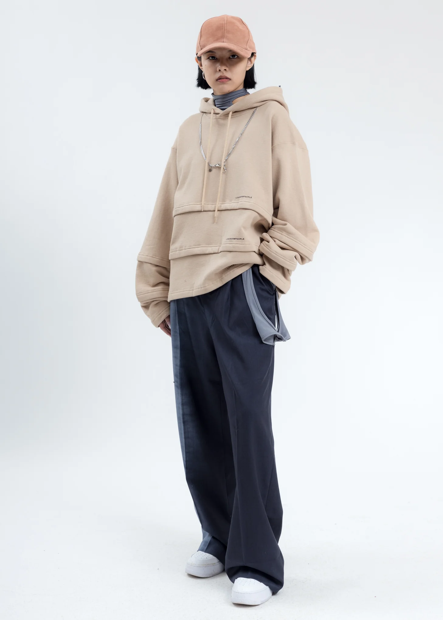 Khaki Triple Layer Hoodies - Image 6