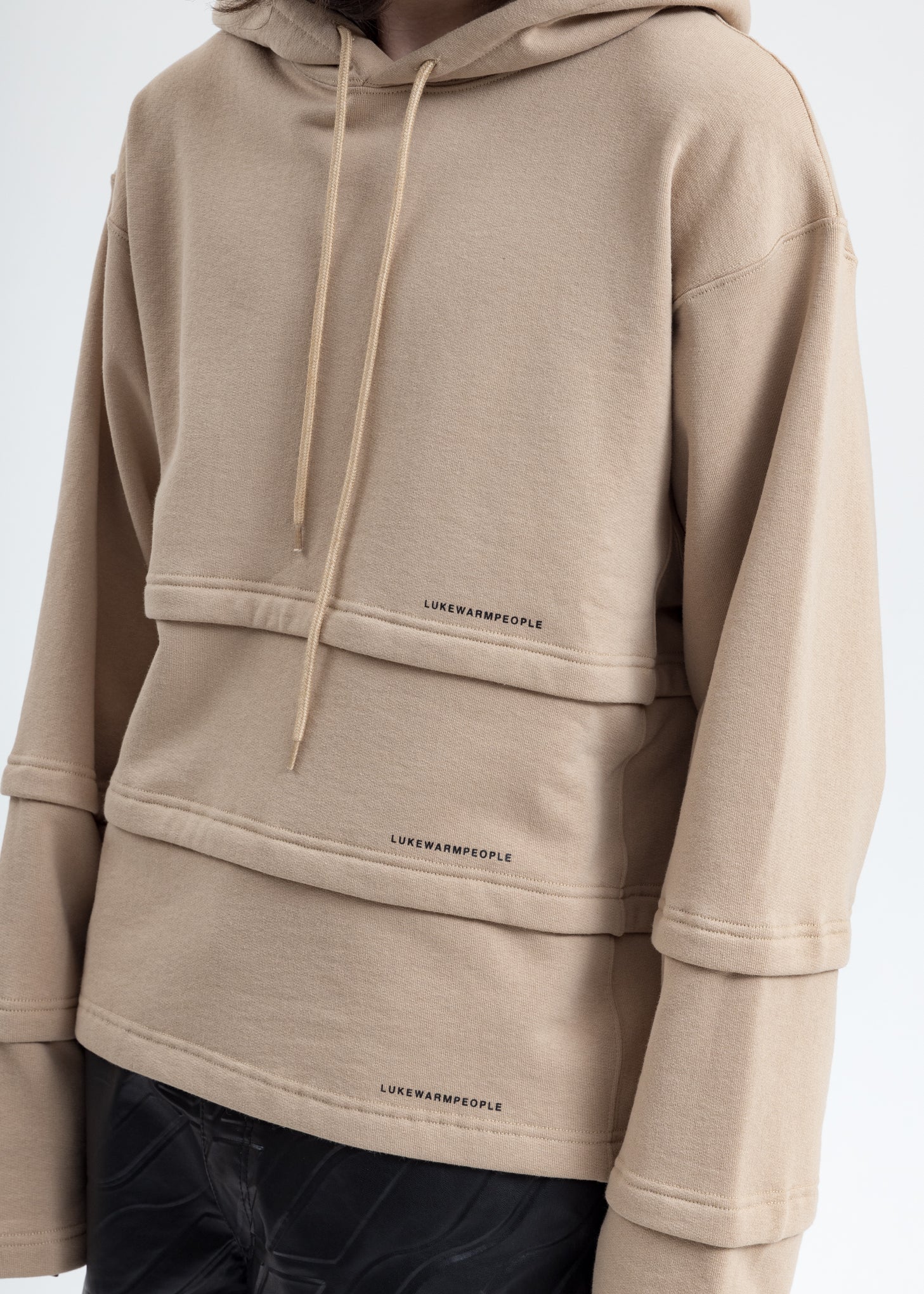 Khaki Triple Layer Hoodies - Image 3