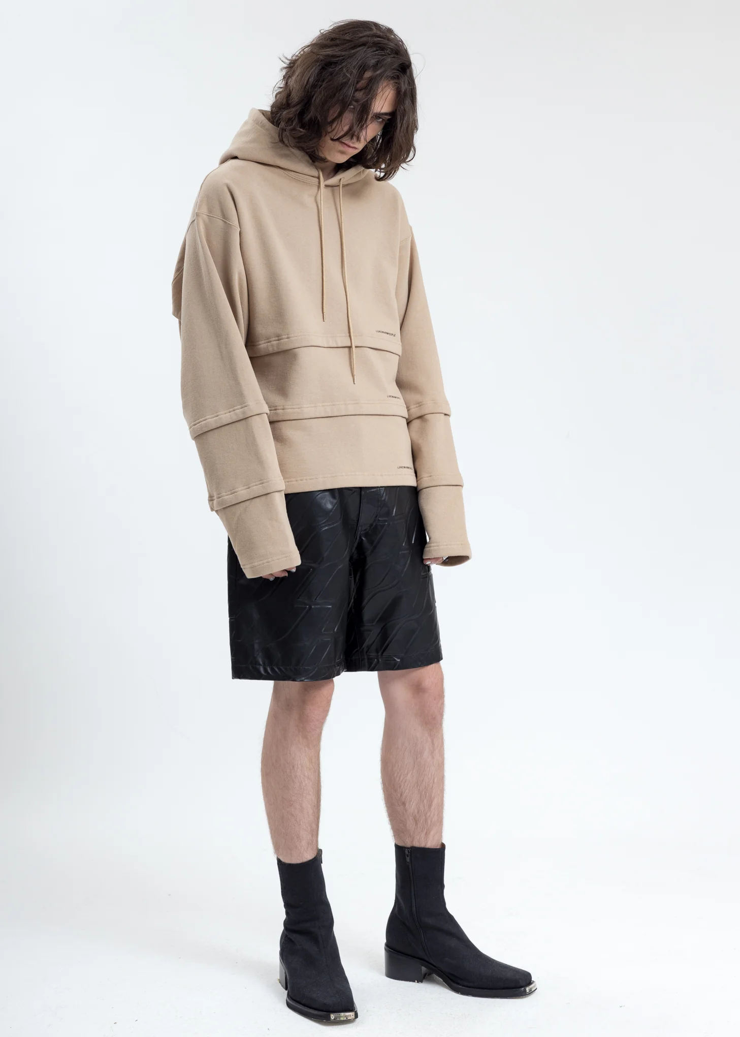 Khaki Triple Layer Hoodies - Image 6