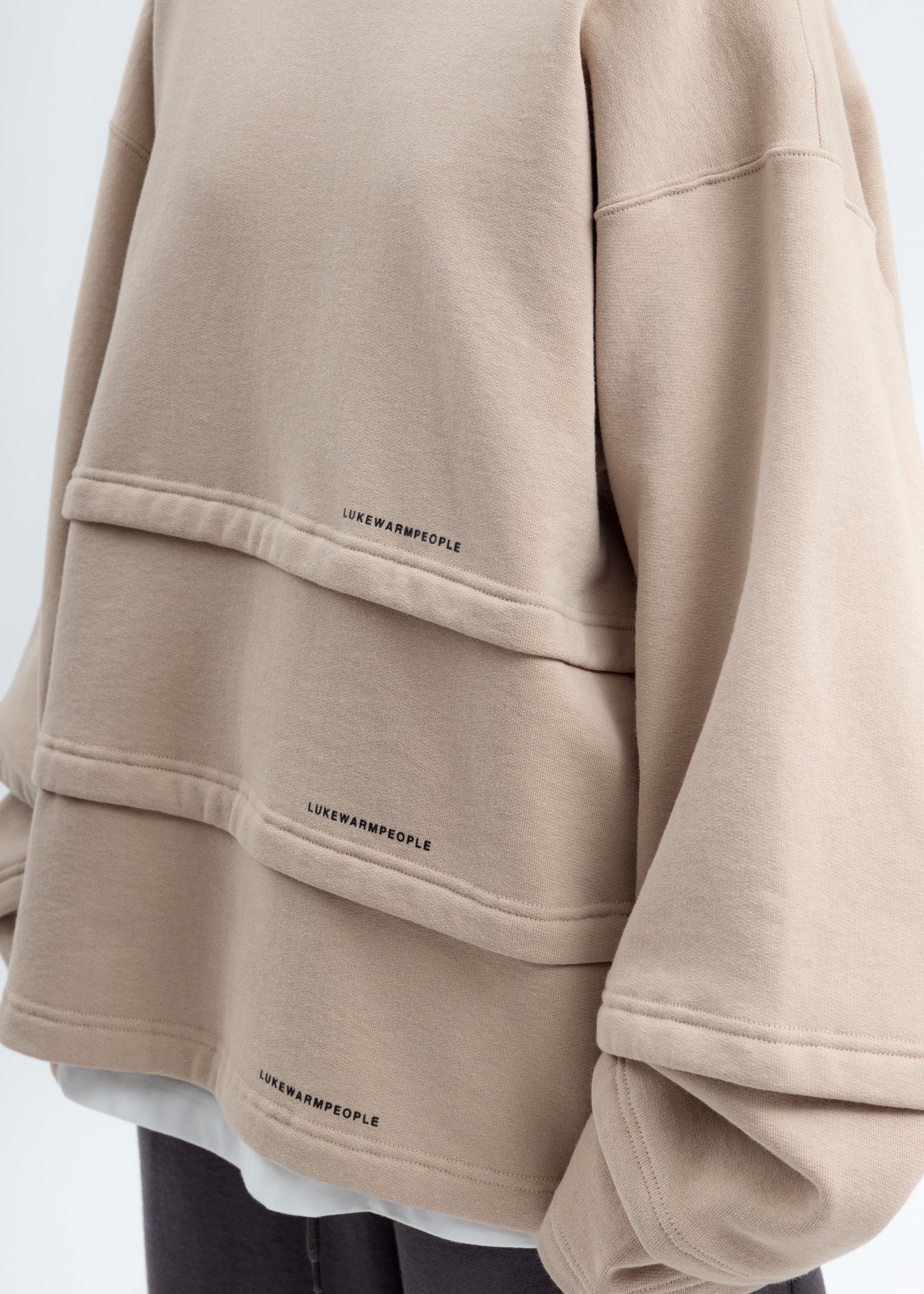 Khaki Triple Layer Sweatshirt - Image 4