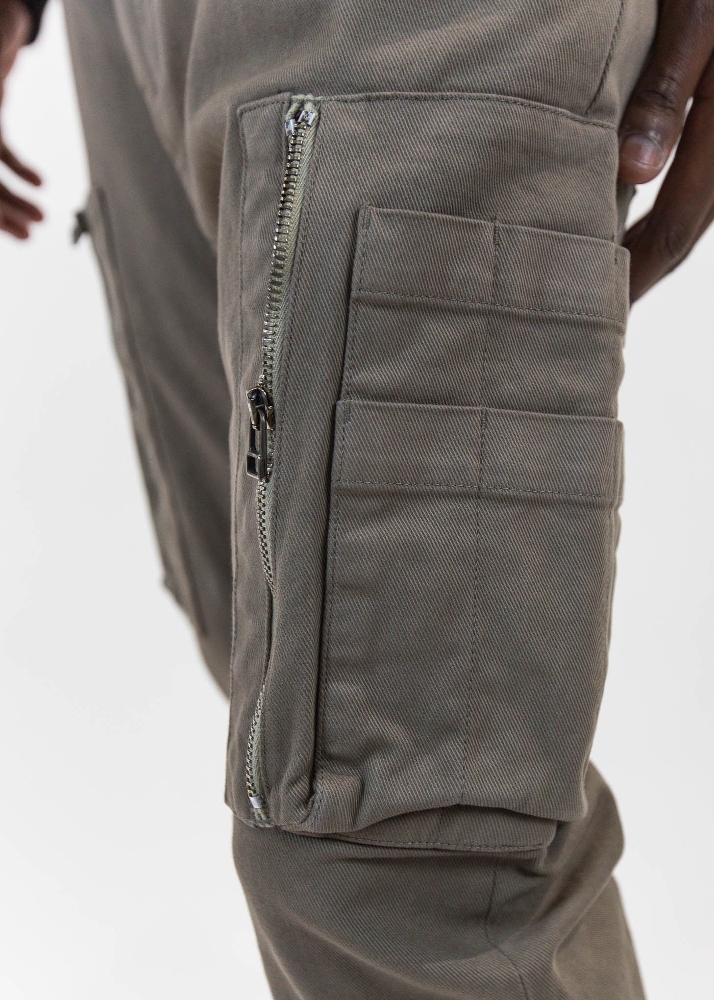 Khaki Utility Cargo Pants - Image 2