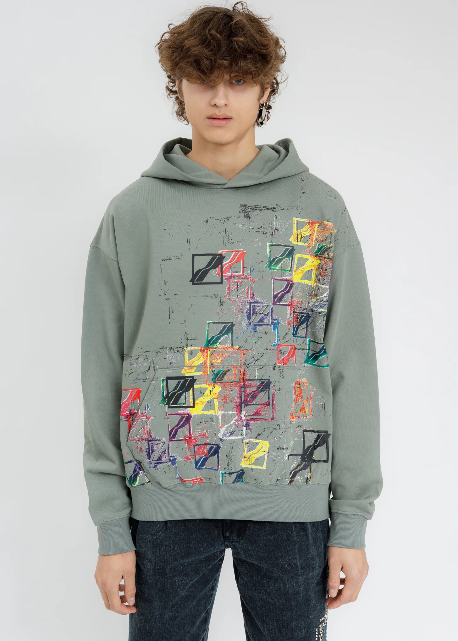 Khaki WE11DONE All Over  Hoodie