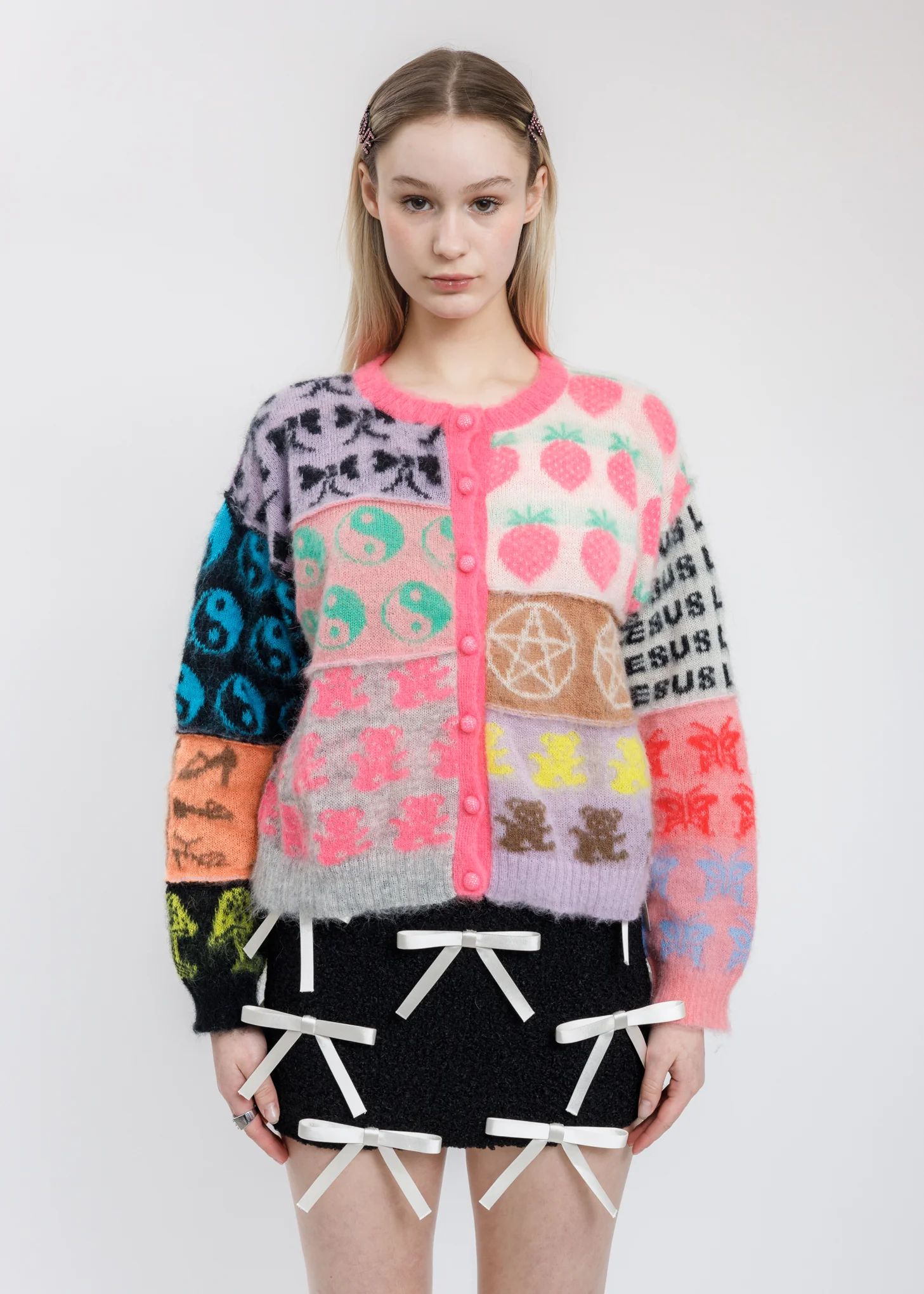 Knit Cuties Patchwork Cardigan