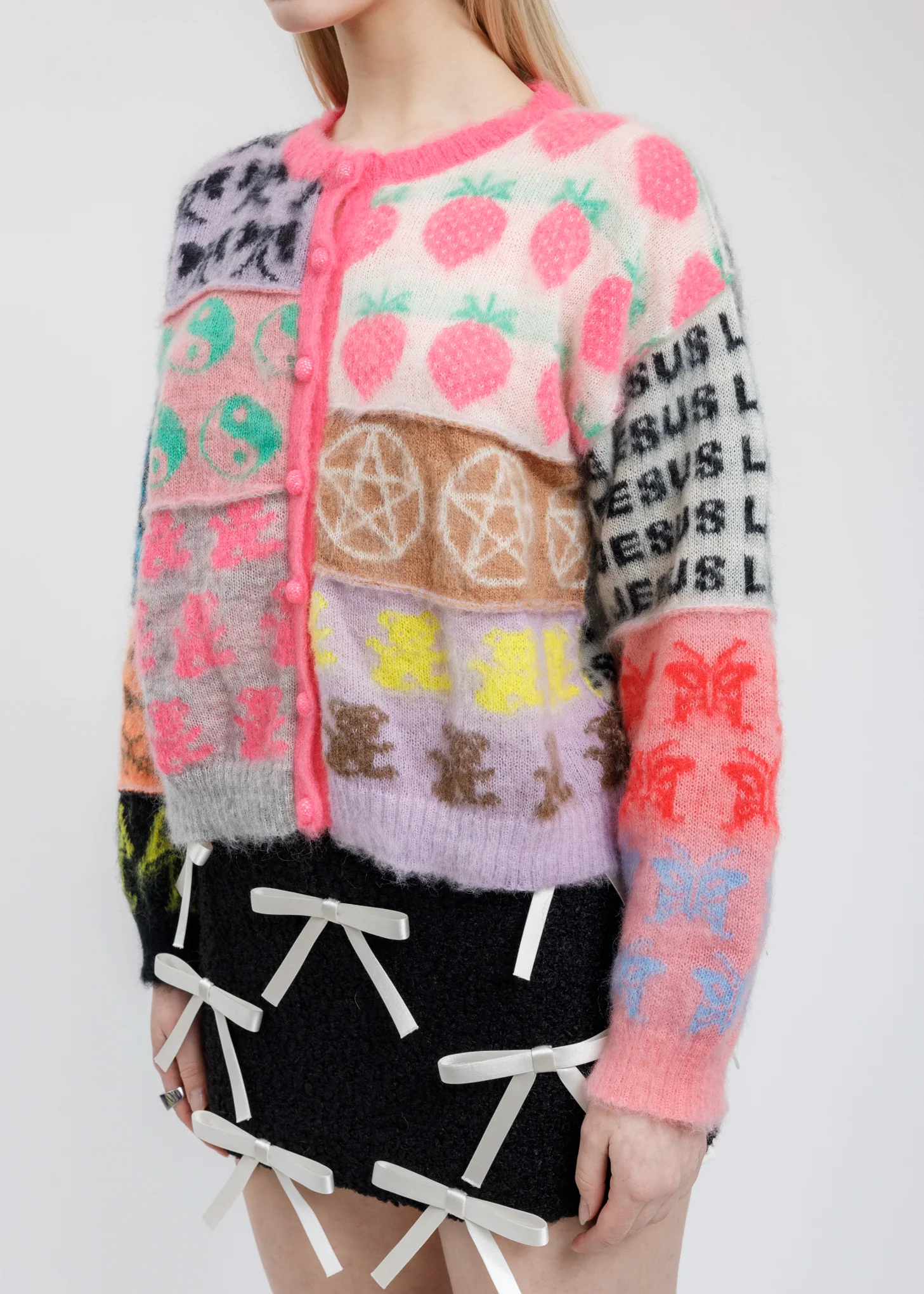 Knit Cuties Patchwork Cardigan - Image 4