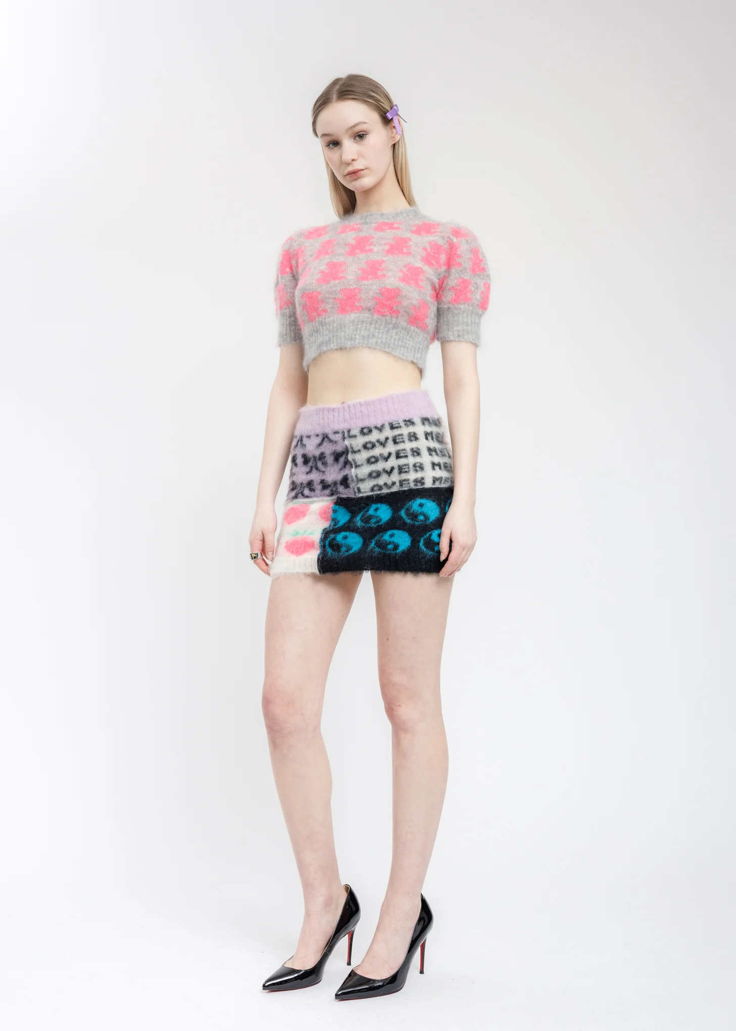 Knit Cuties Patchwork Mini Skirt - Image 6